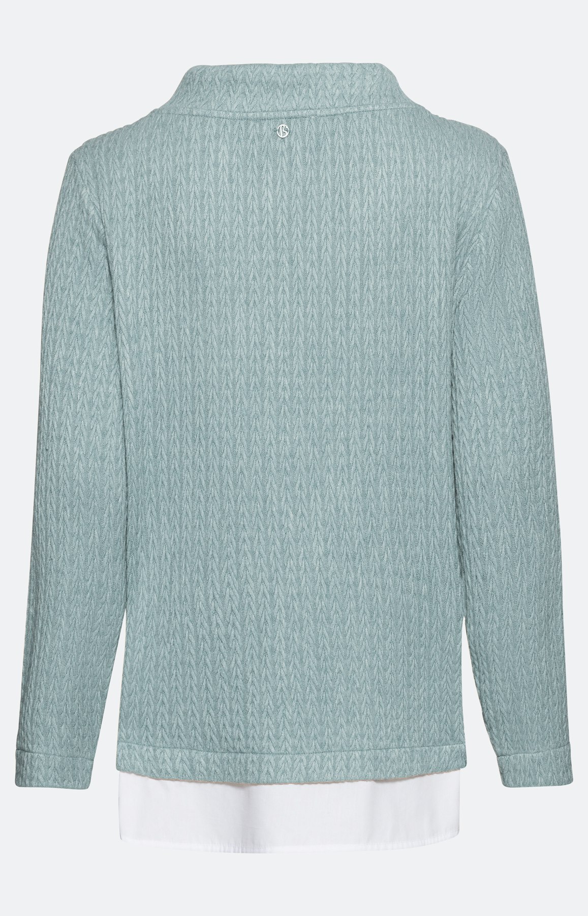 Strukturiertes Sweatshirt mit Underlay