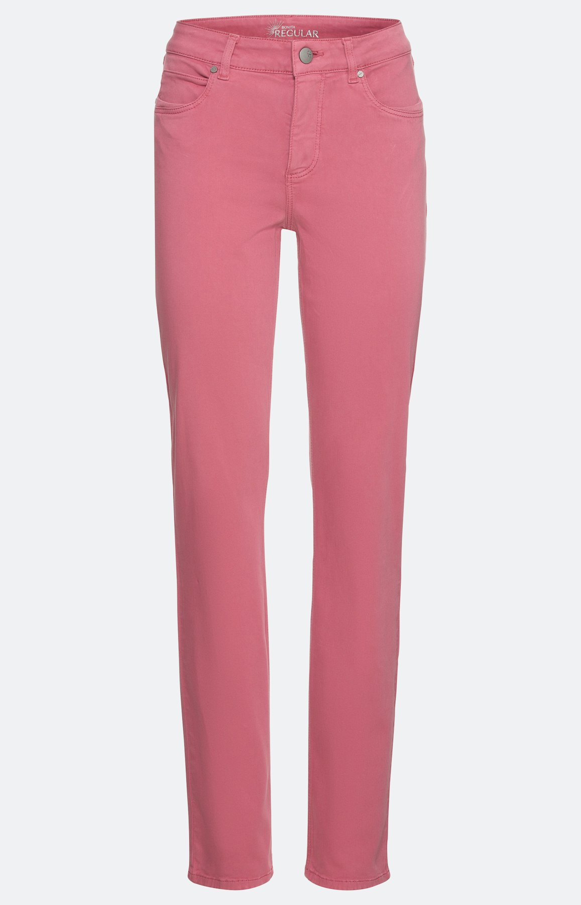 Unifarbene Stretch-Denim-Hose