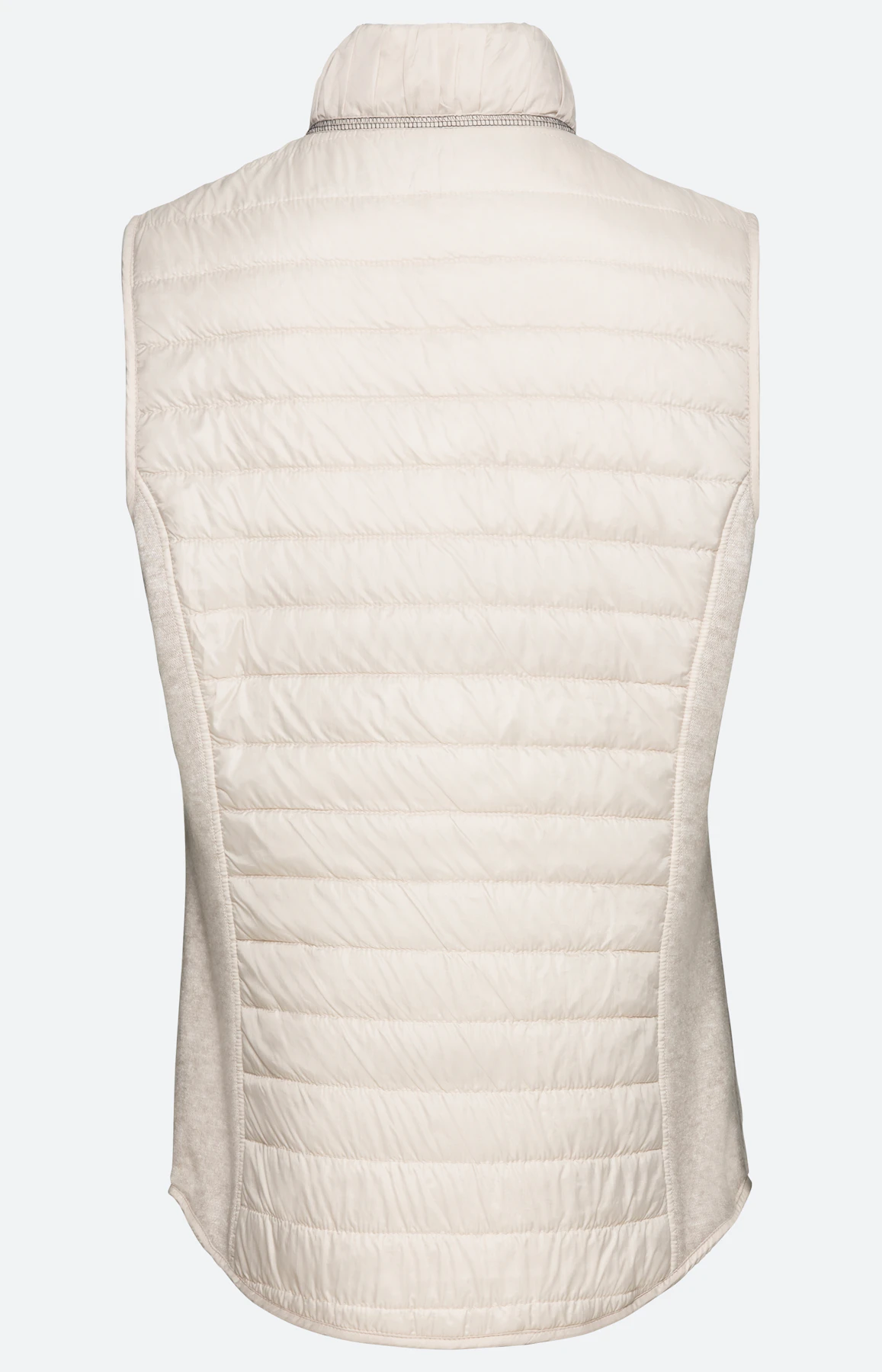 Dunne bodywarmer met stretchinzetten