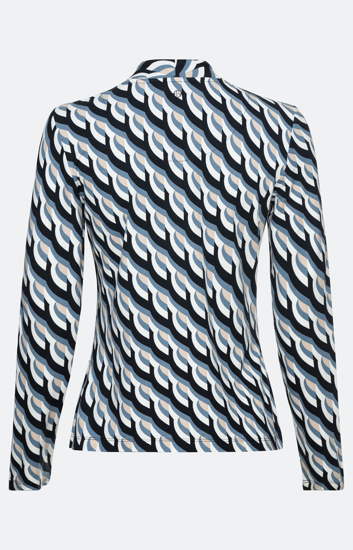 Shirt met lange mouwen en V-hals