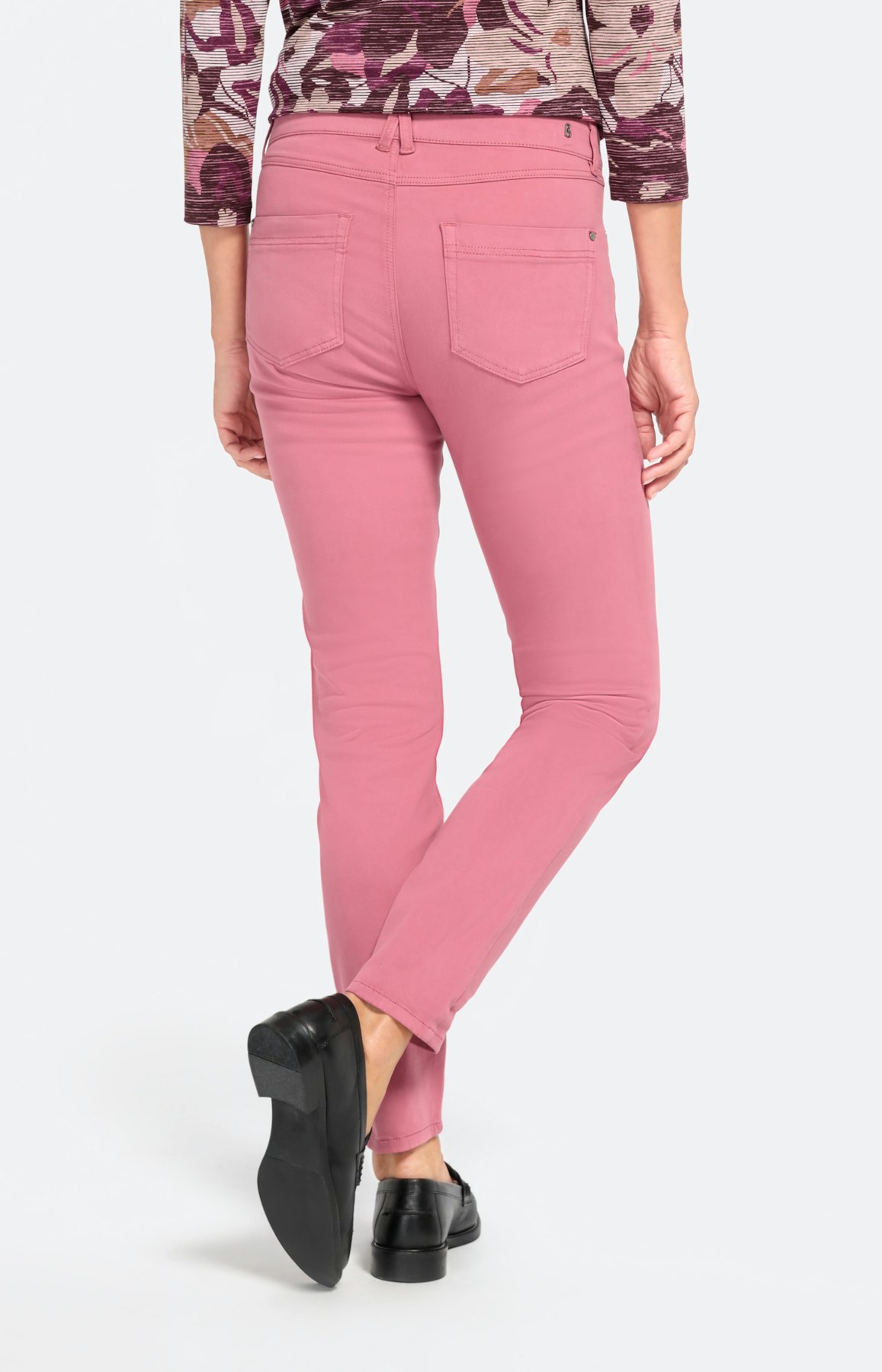 Farbige Stretch-Denim mit 5 Pockets