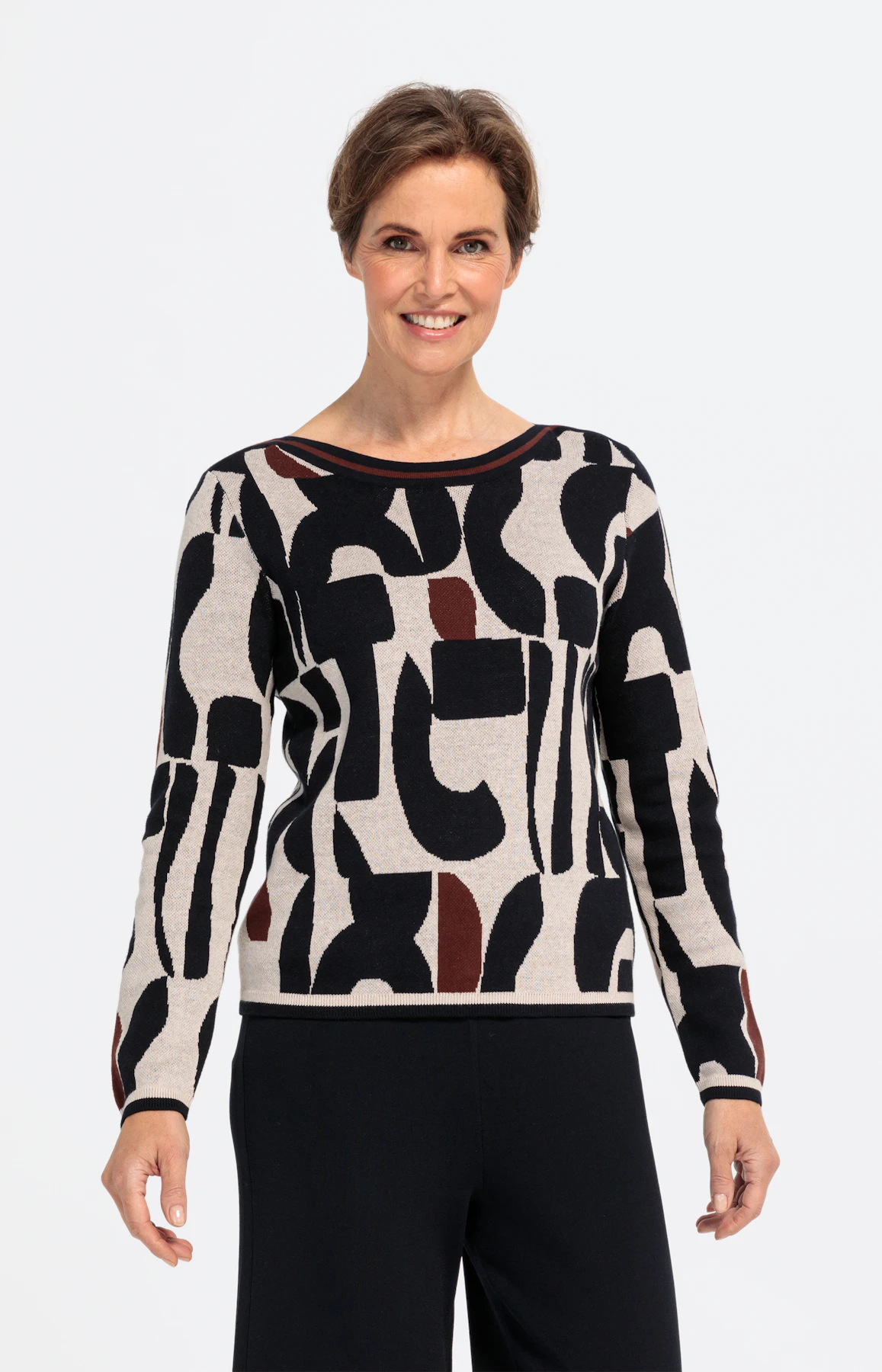 Pullover mit grafischem Muster