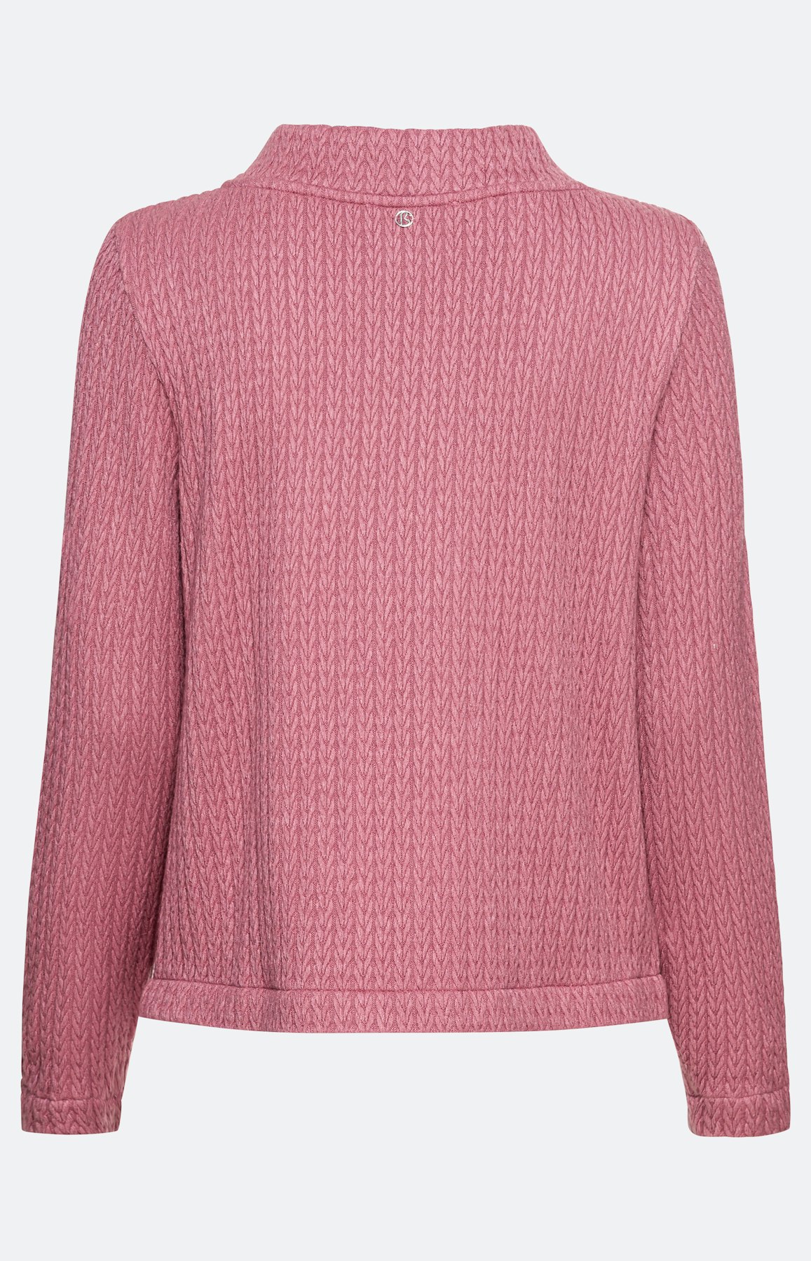 Jacquard-Sweatshirt mit Blusensaum