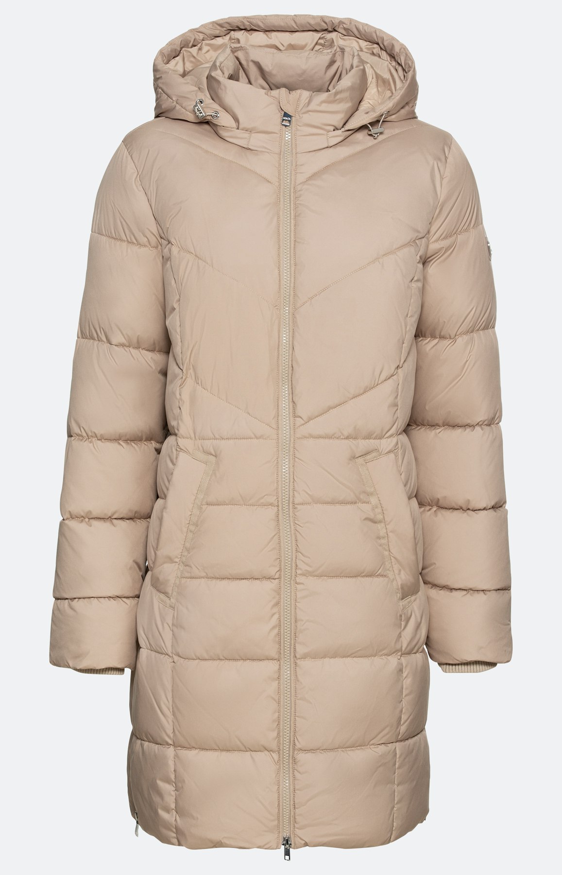 Leichter Steppmantel ''Perth'' mit Kapuze in navy