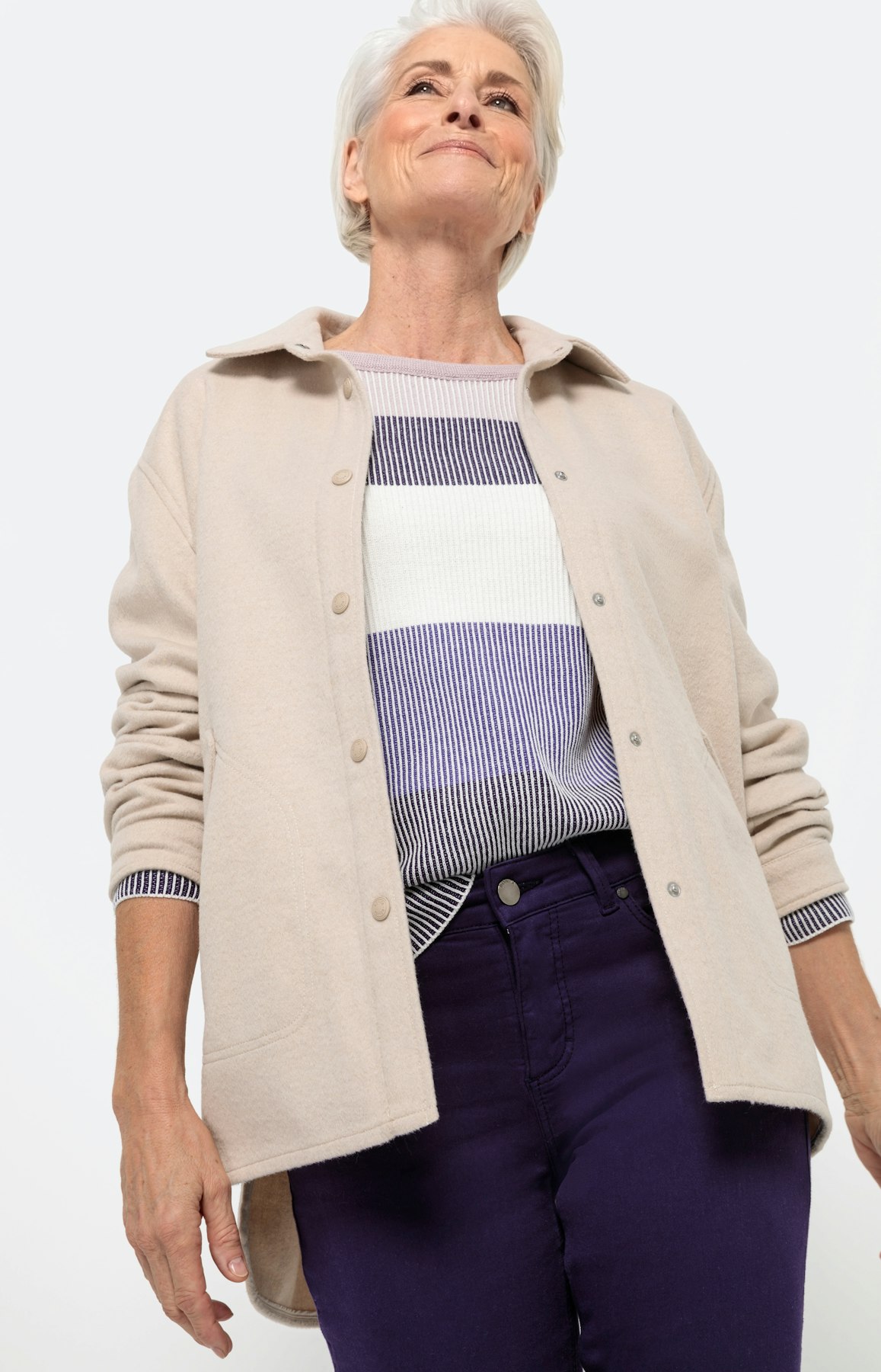 Trui in colourblocking-look