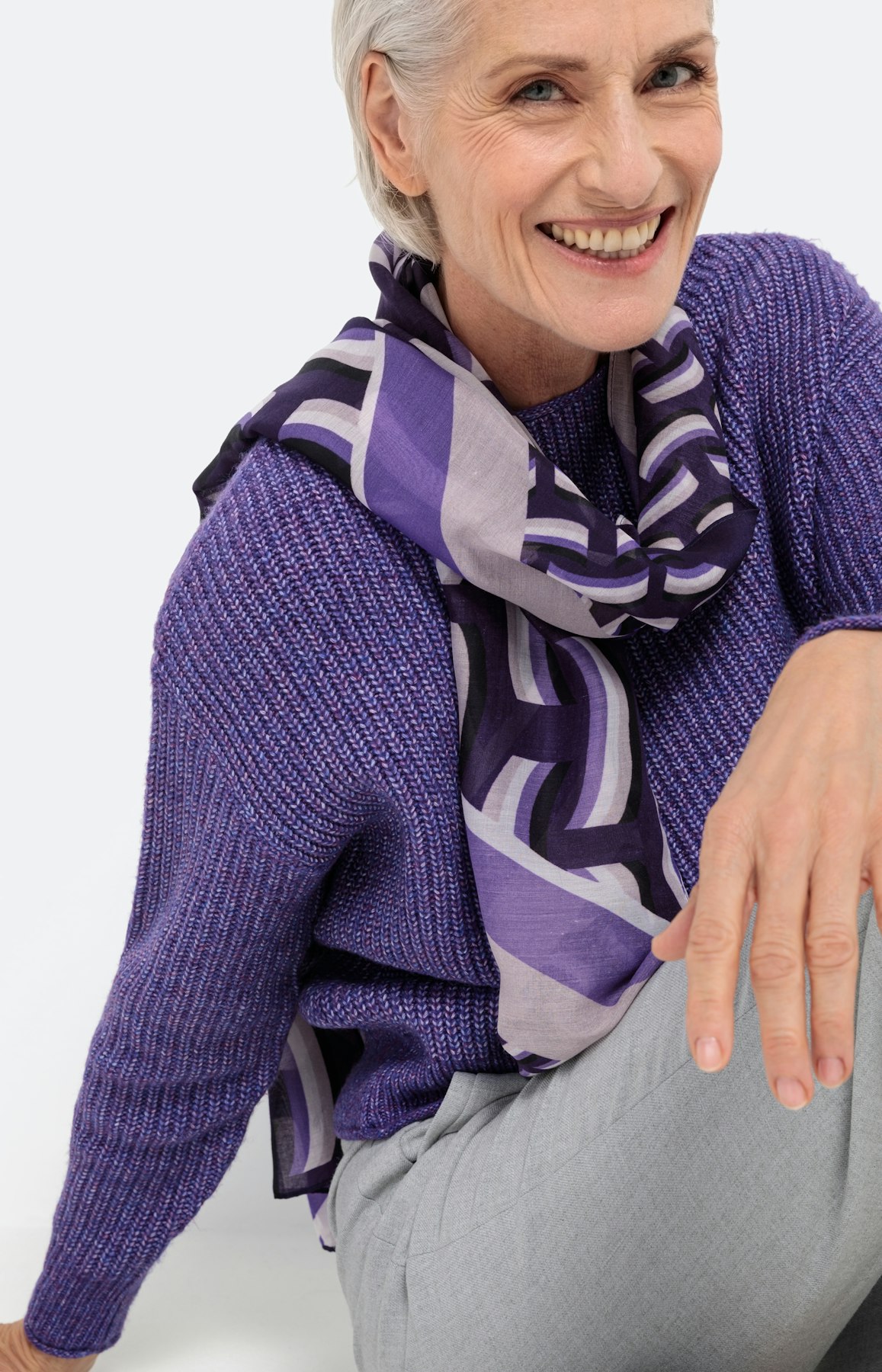 Pullover mit überschnittener Schulter