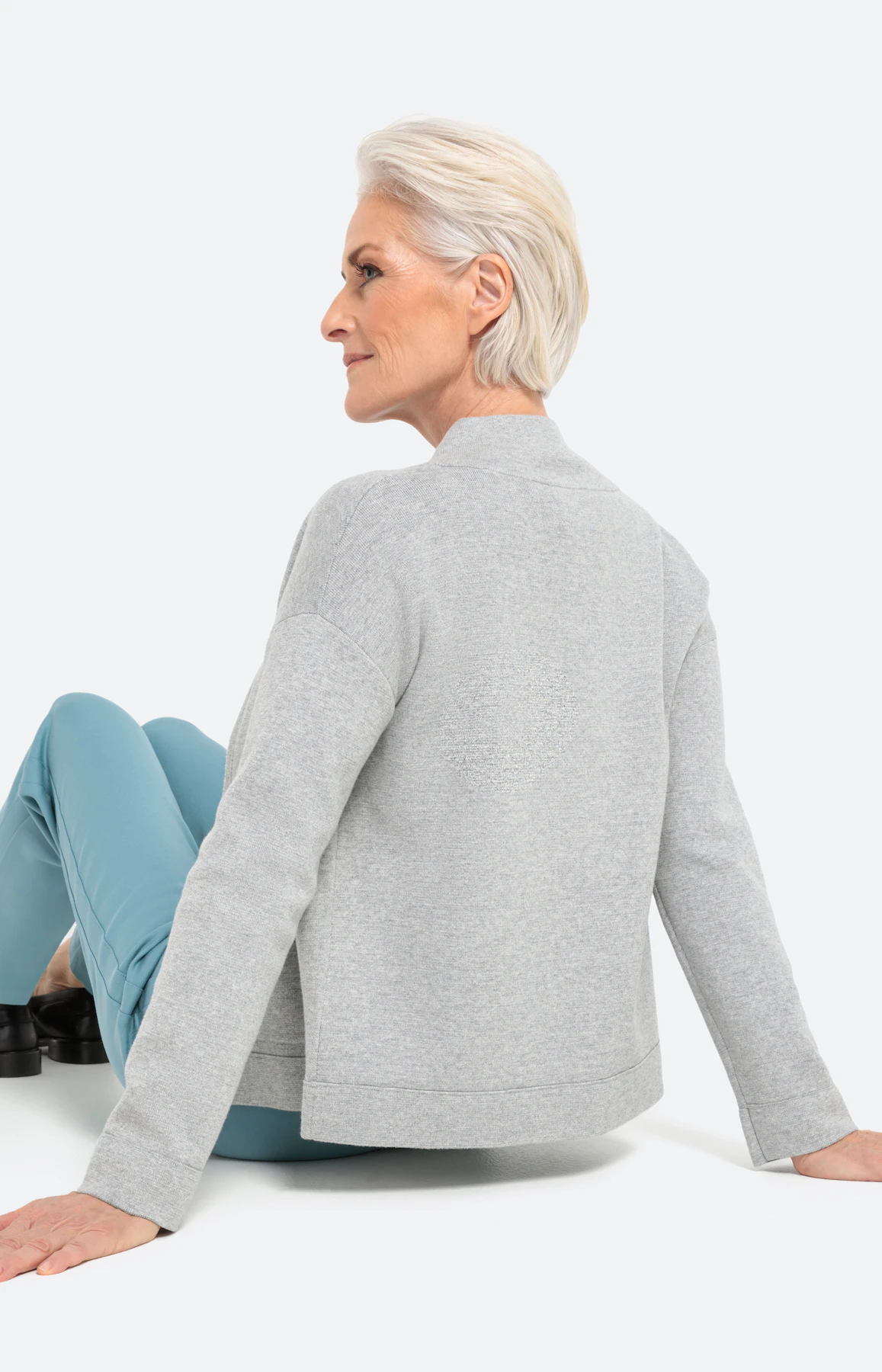 Strickjacke mit Reißverschluss