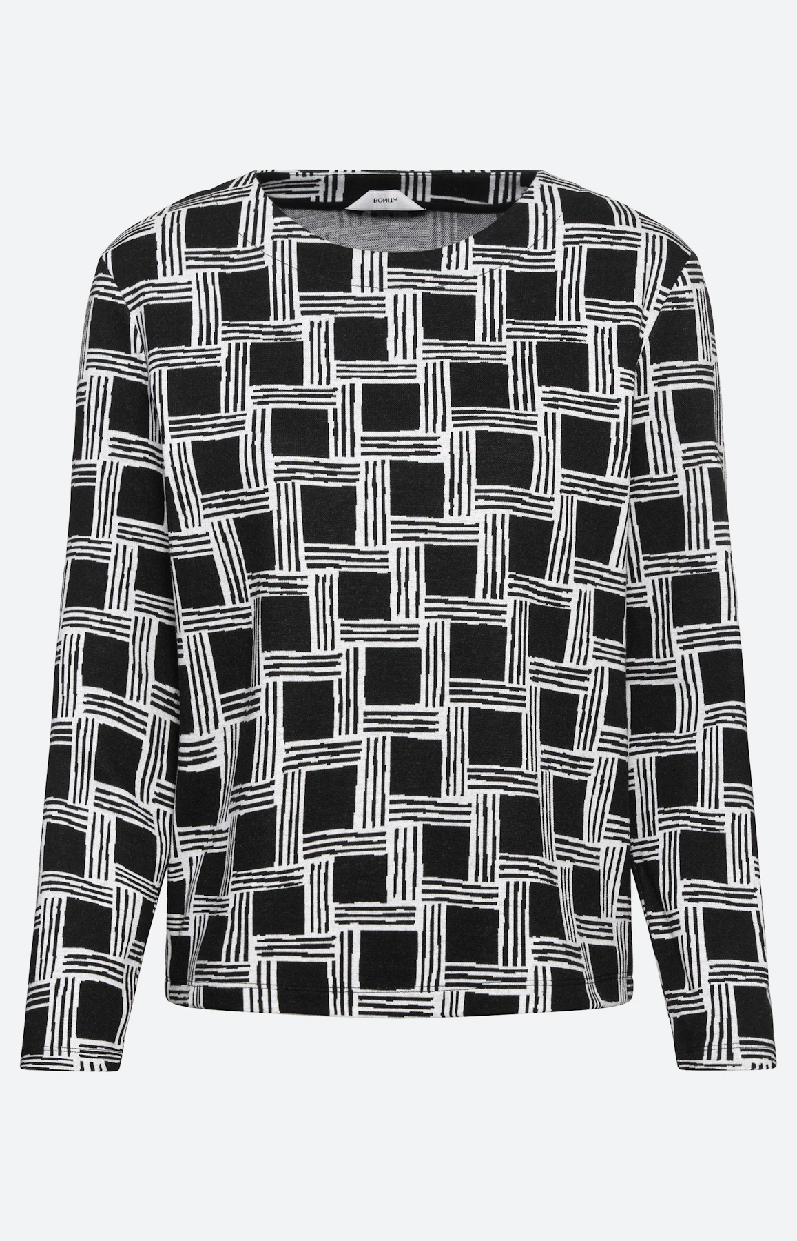 Sweatshirt met wijde ronde hals