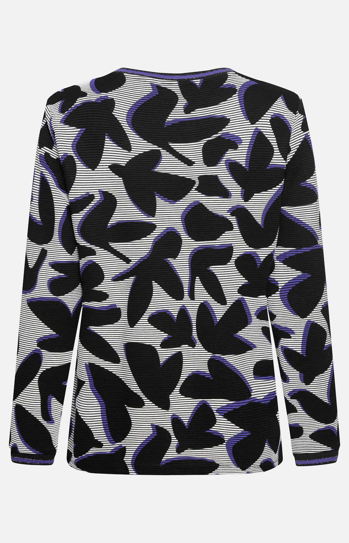 Gemustertes Sweatshirt mit Rundhals