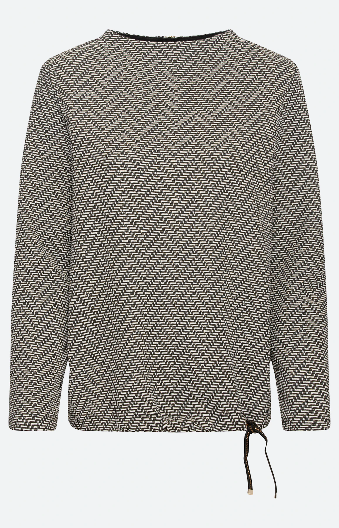 Sweatshirt mit Bindeband am Saum