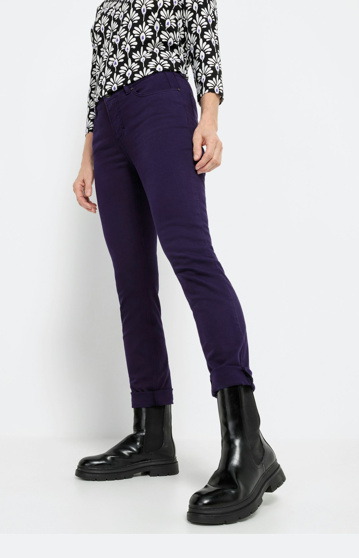 Farbige Stretch-Denim 30inch