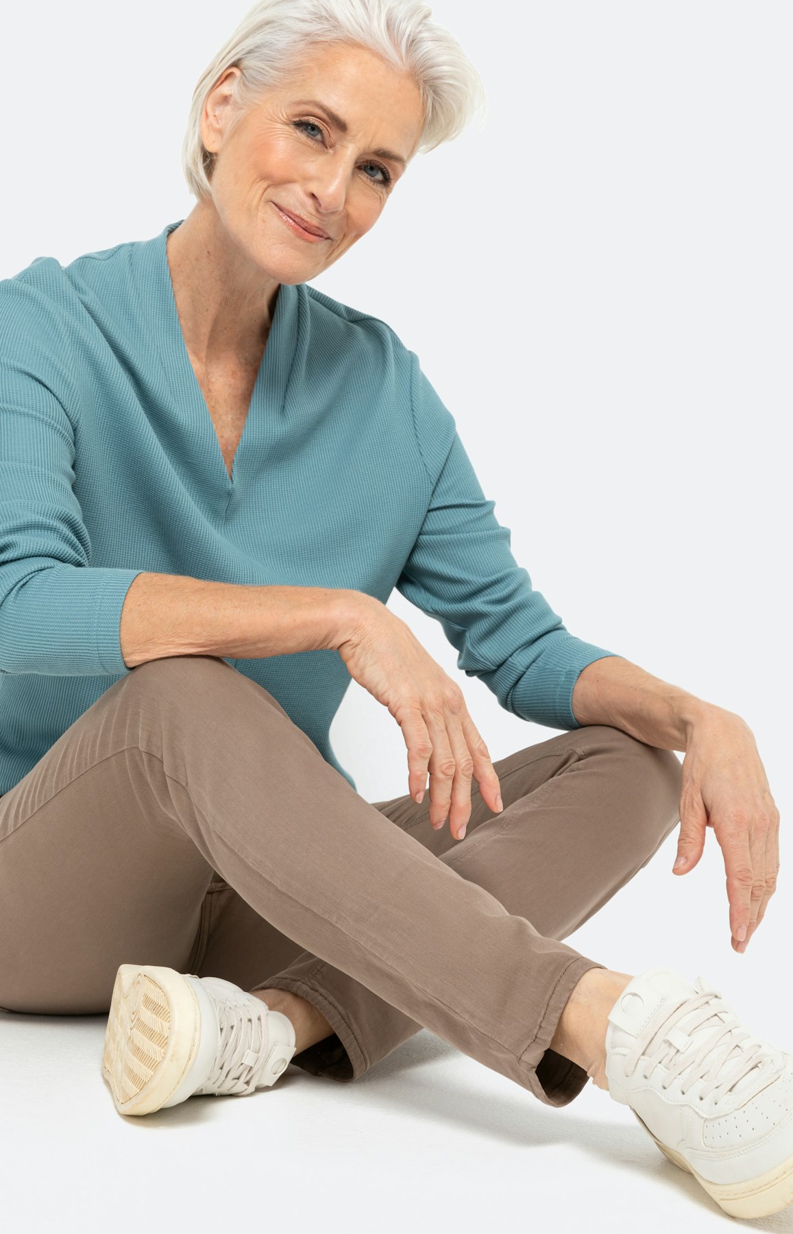 Farbige Denim-Hose mit Stretch 30inch