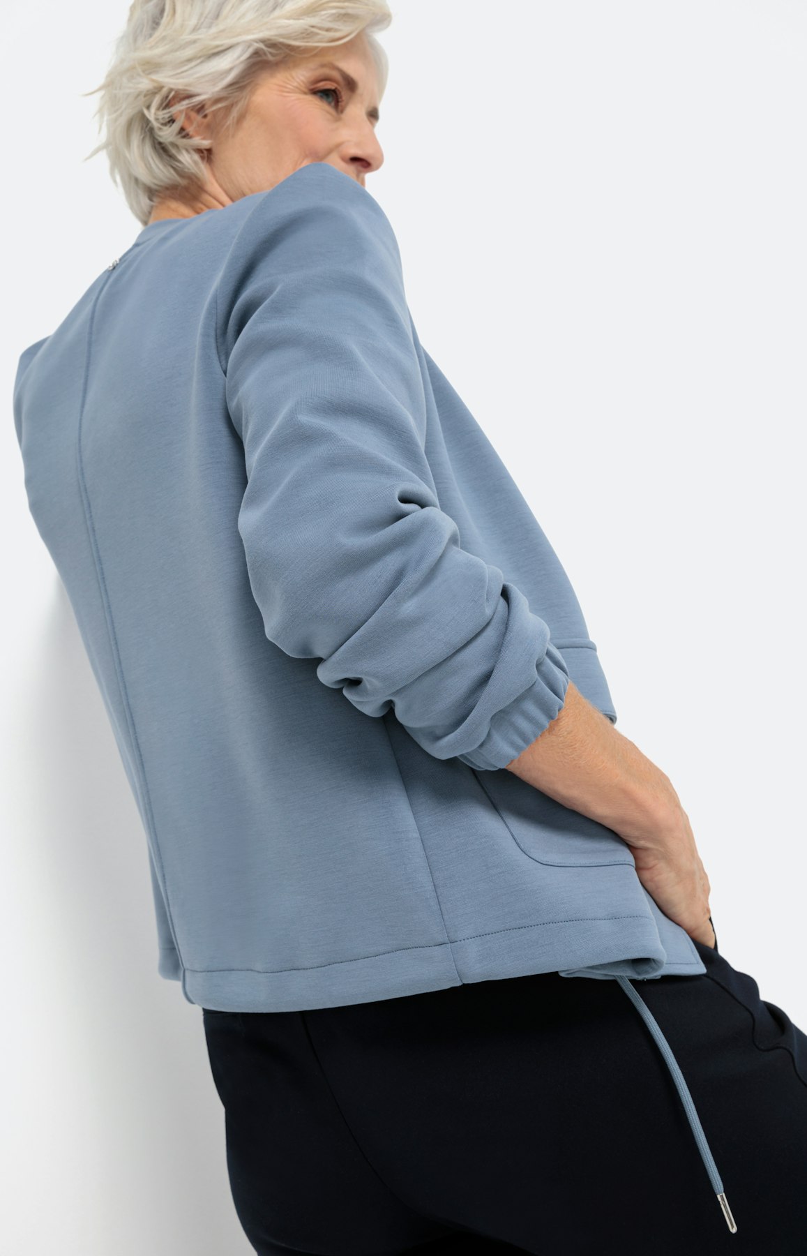 Modische Scubajacke aus weichem Sweat