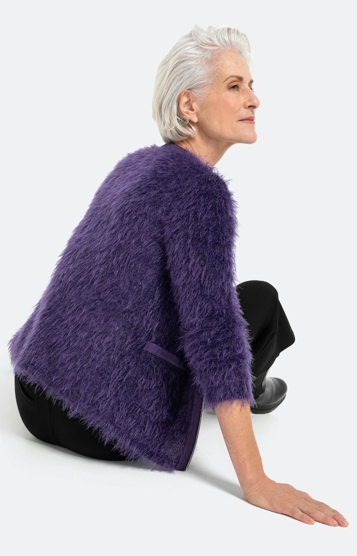 Kurze Jacke mit geradem Schnitt