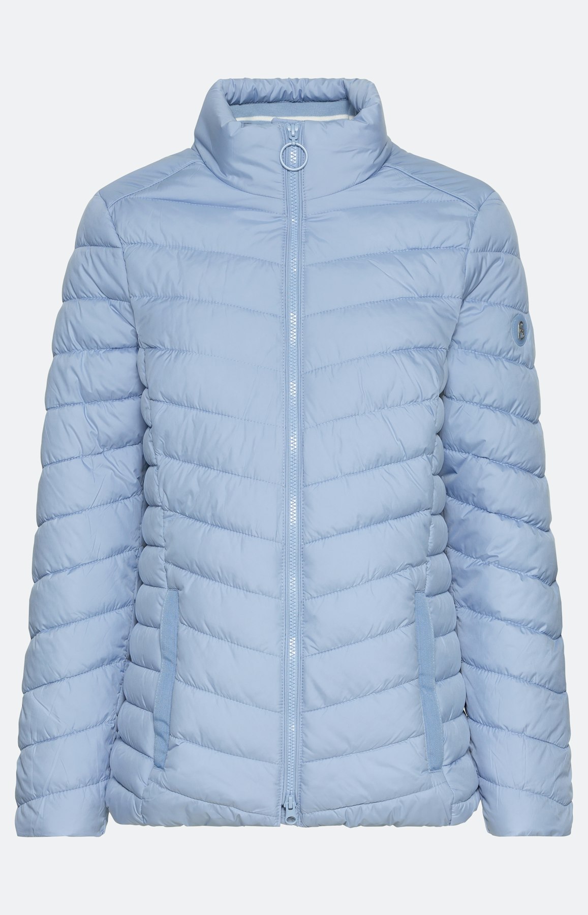 Gewatteerd jack met staande kraag