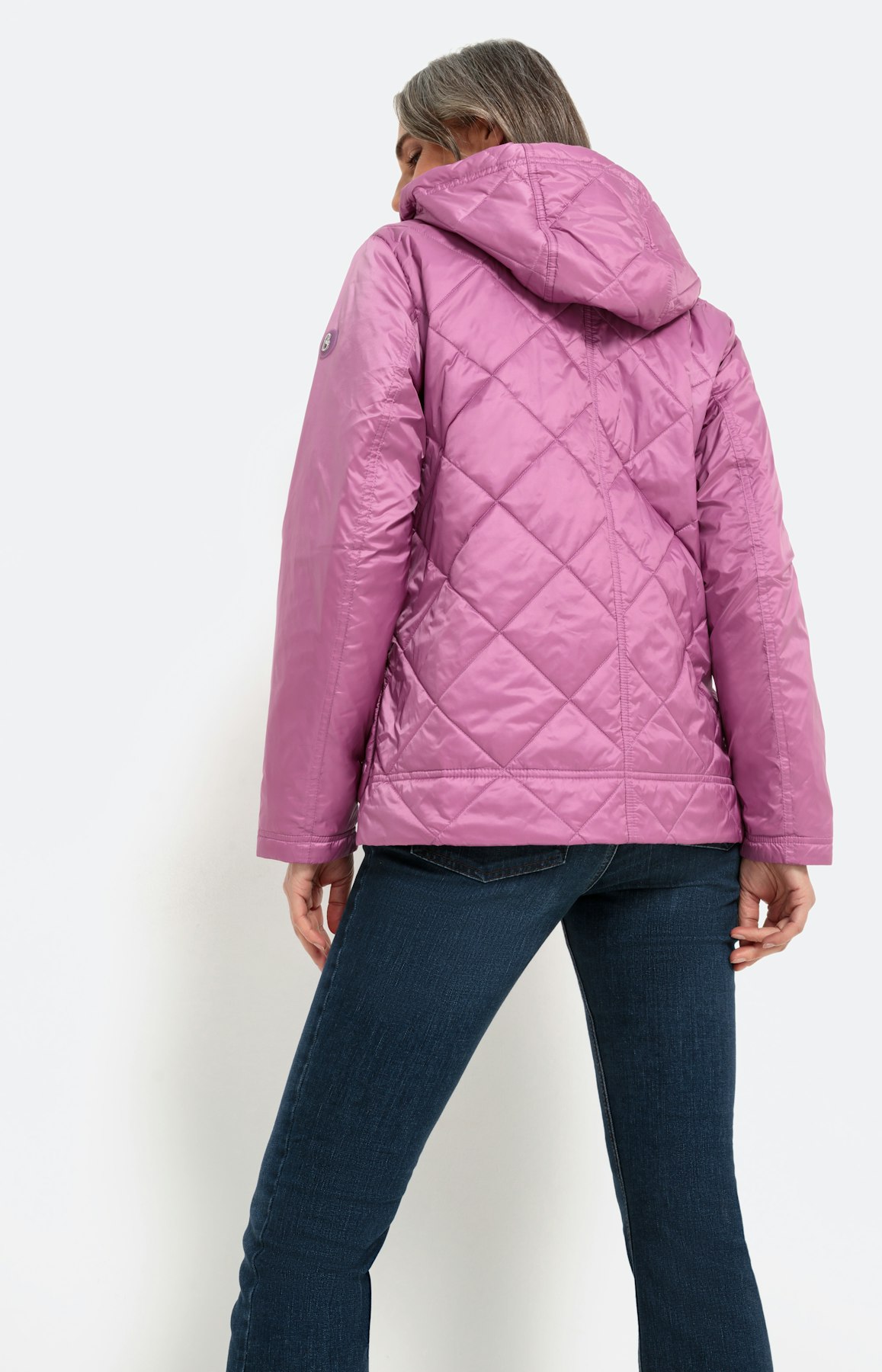 Gewatteerde jas met afneembare capuchon