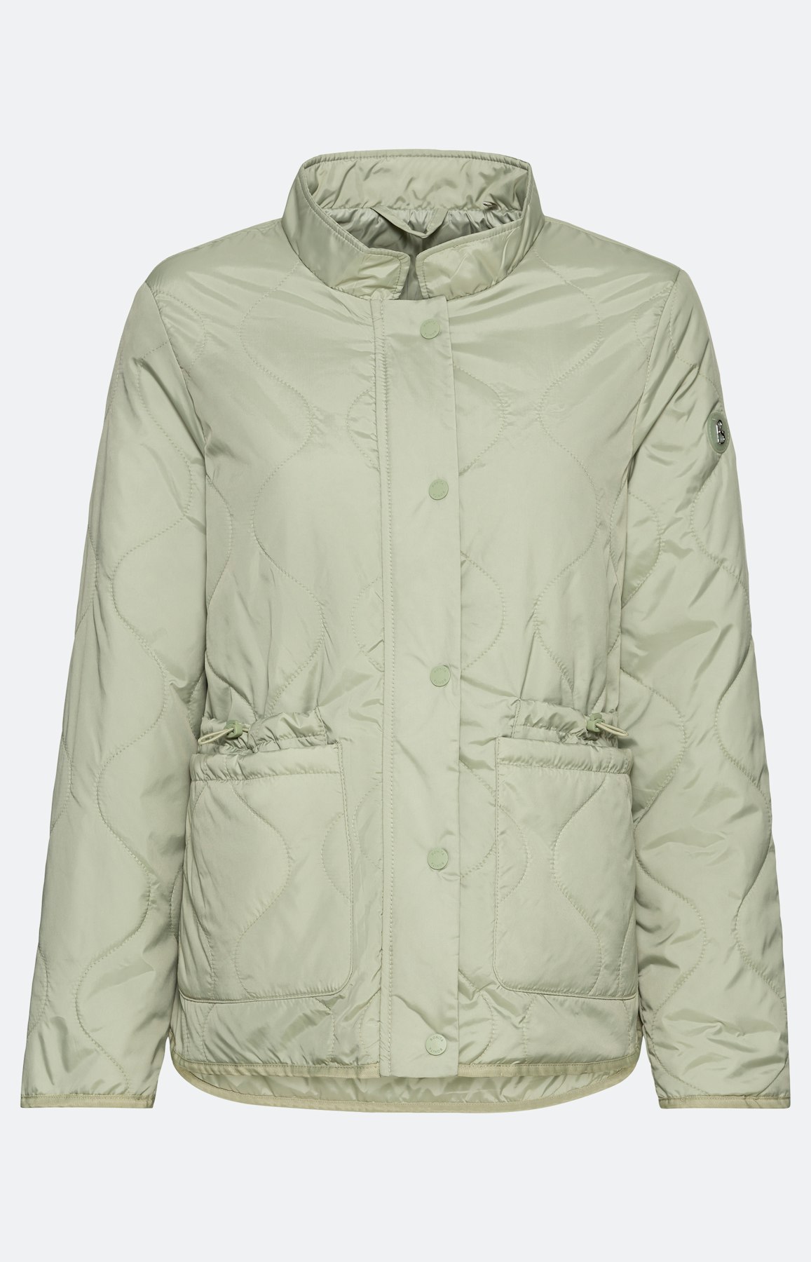 Gewatteerd jack met gelaagde zakken