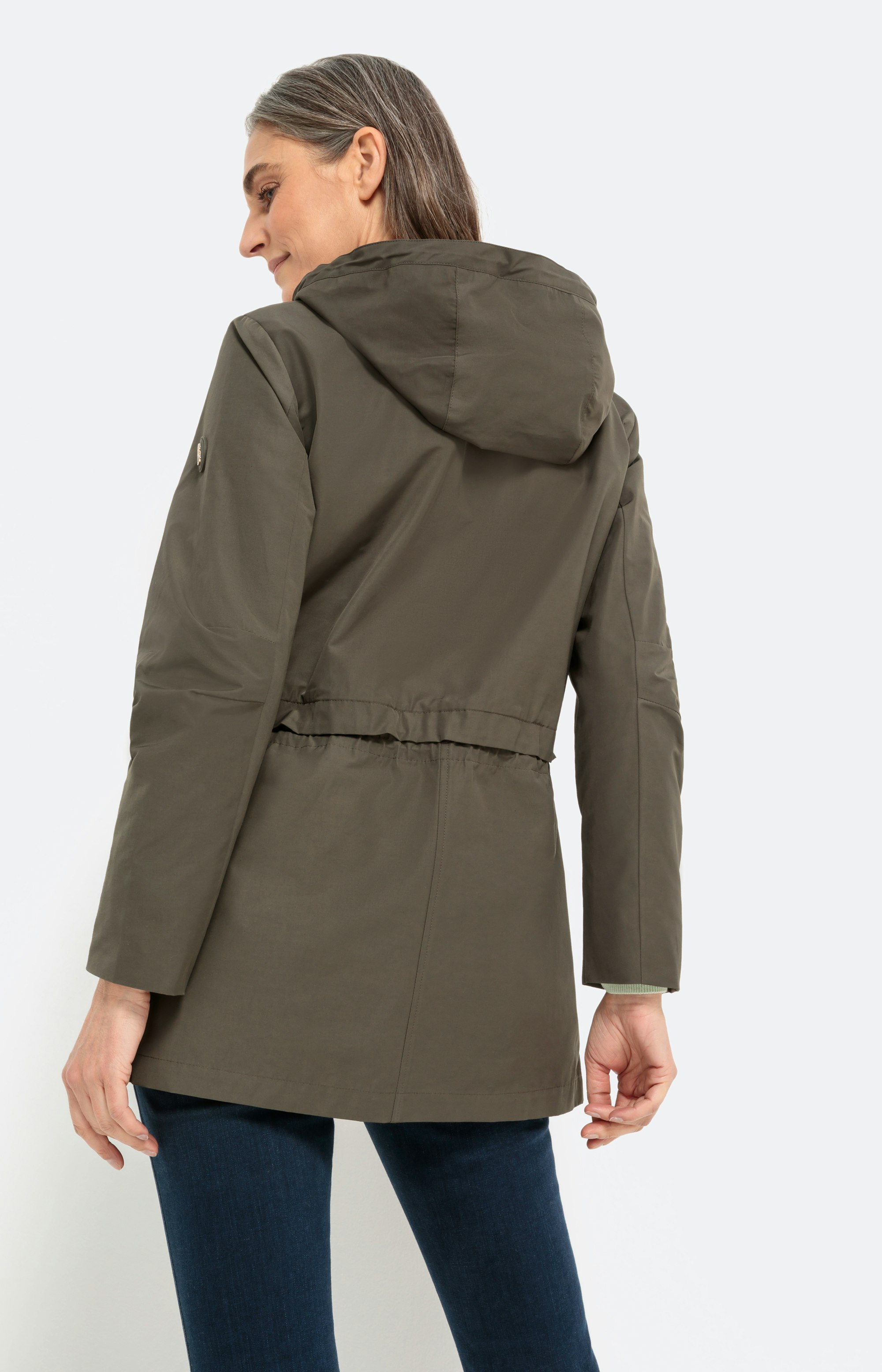Parkajacke mit abnehmbarer Kapuze und Pattentaschen – Bonita