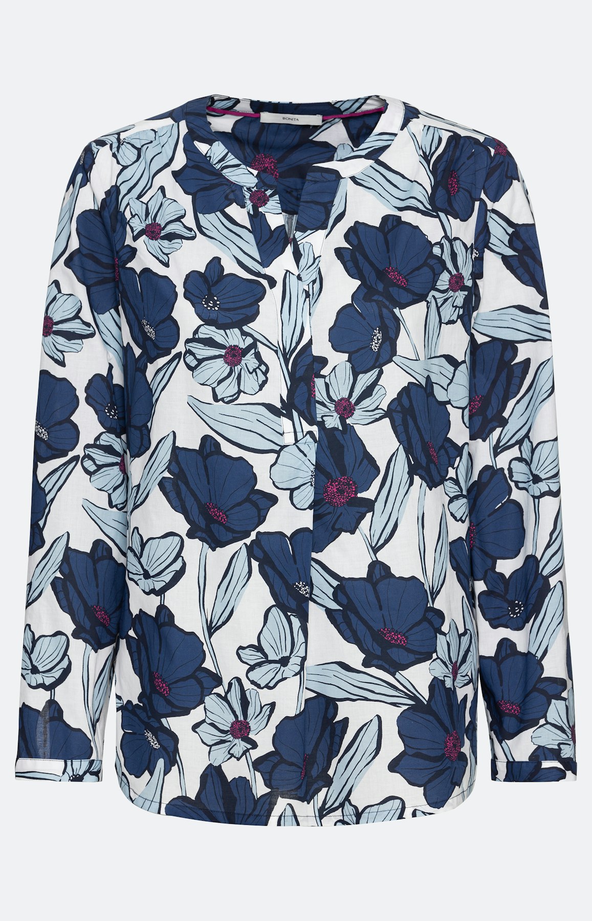 Geblümte Bluse mit langem Arm