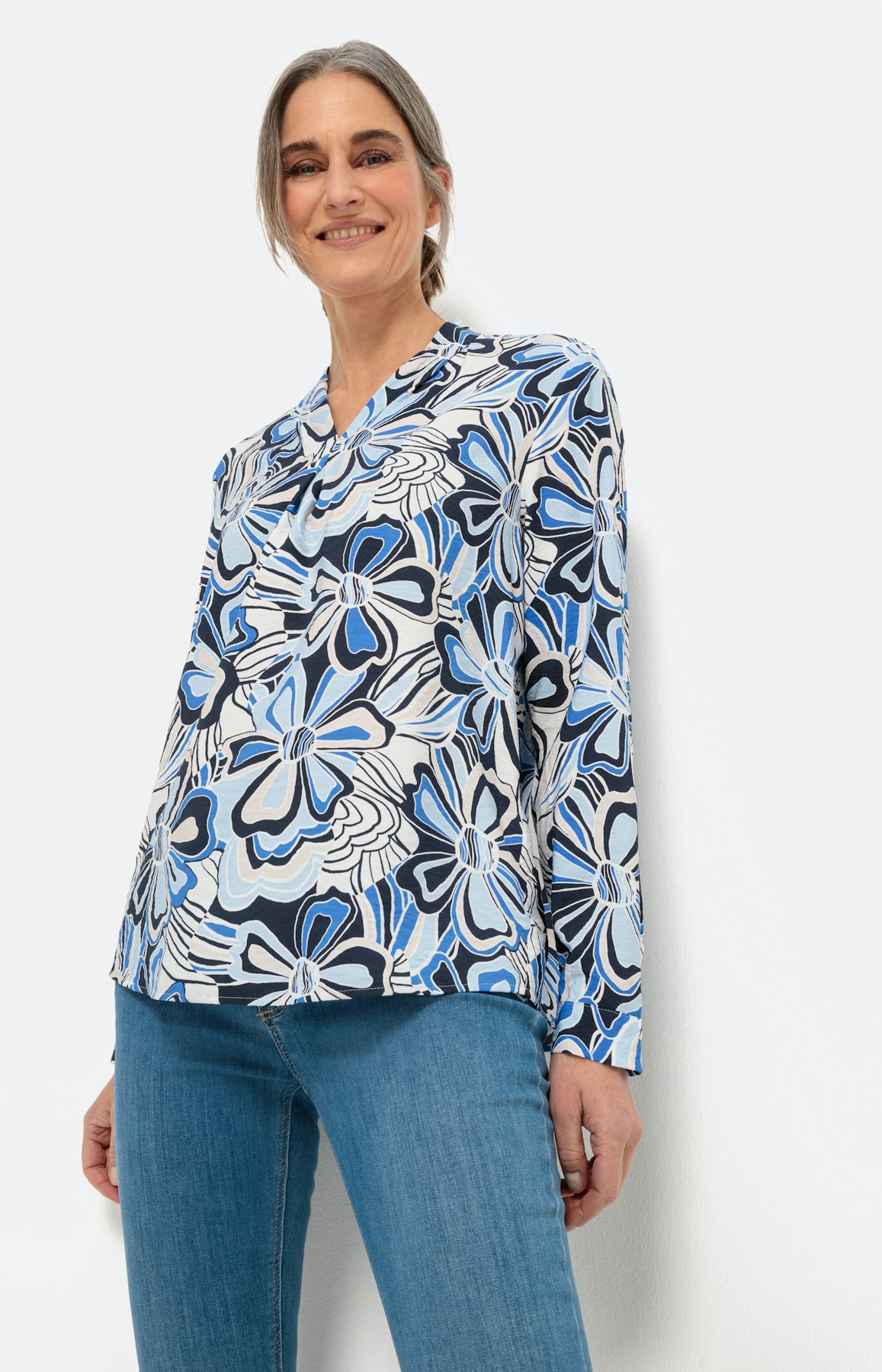 Blouseshirt met lange mouwen