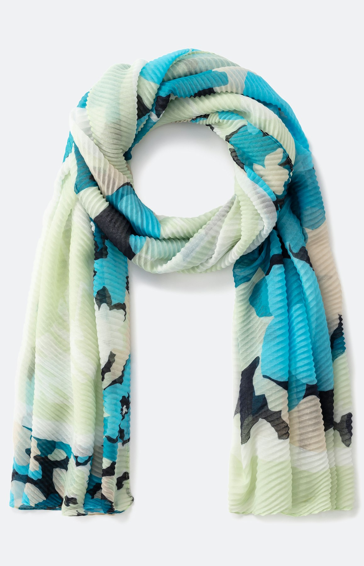 Geplisseerde sjaal met print