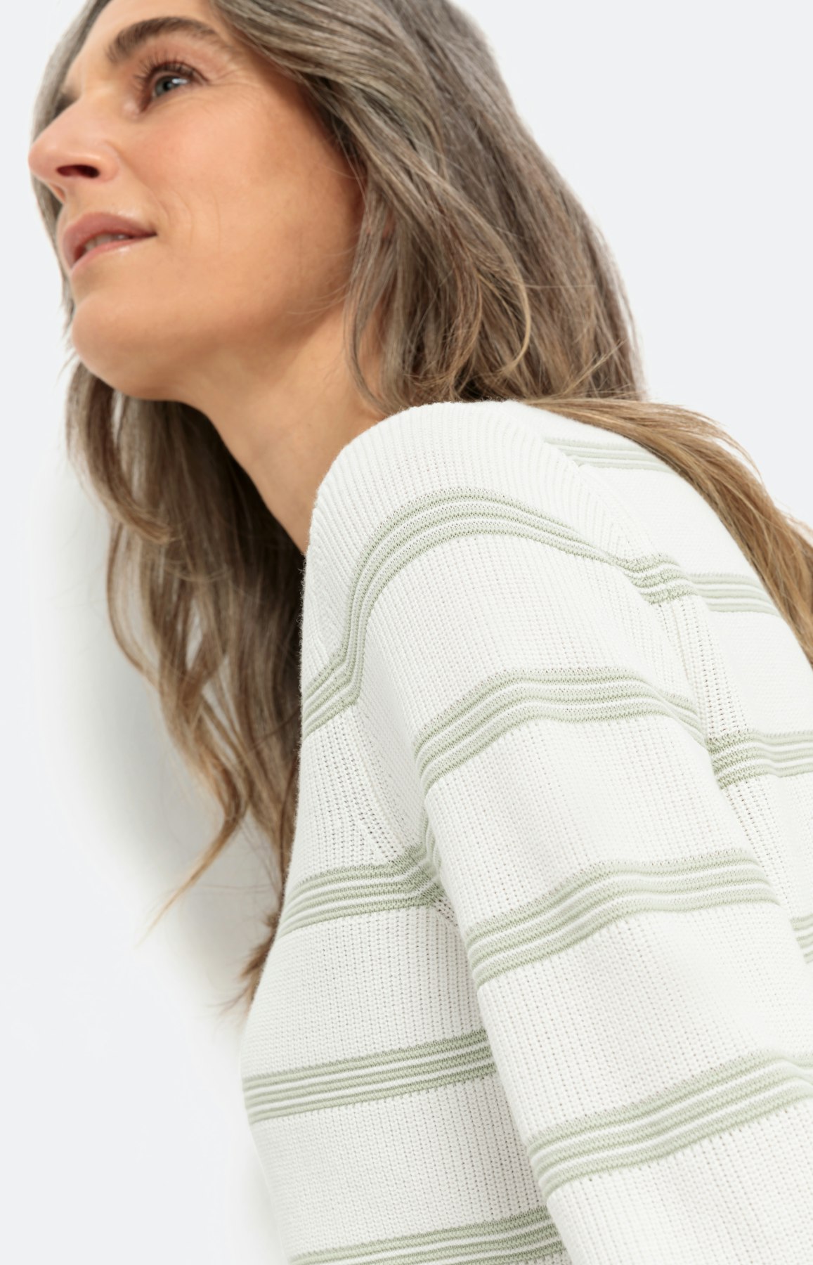 Gestreepte trui met lange mouwen