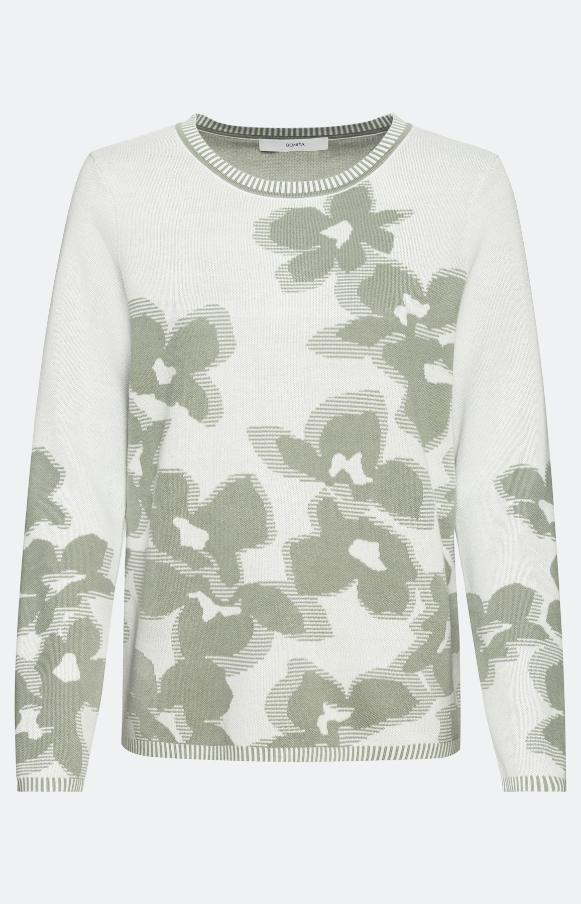 Trui met lange mouwen in jacquardbreisel