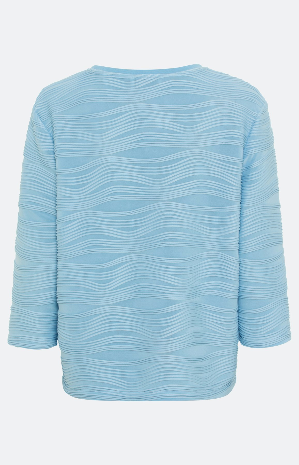 Gestructureerd shirt met 3/4-mouwen