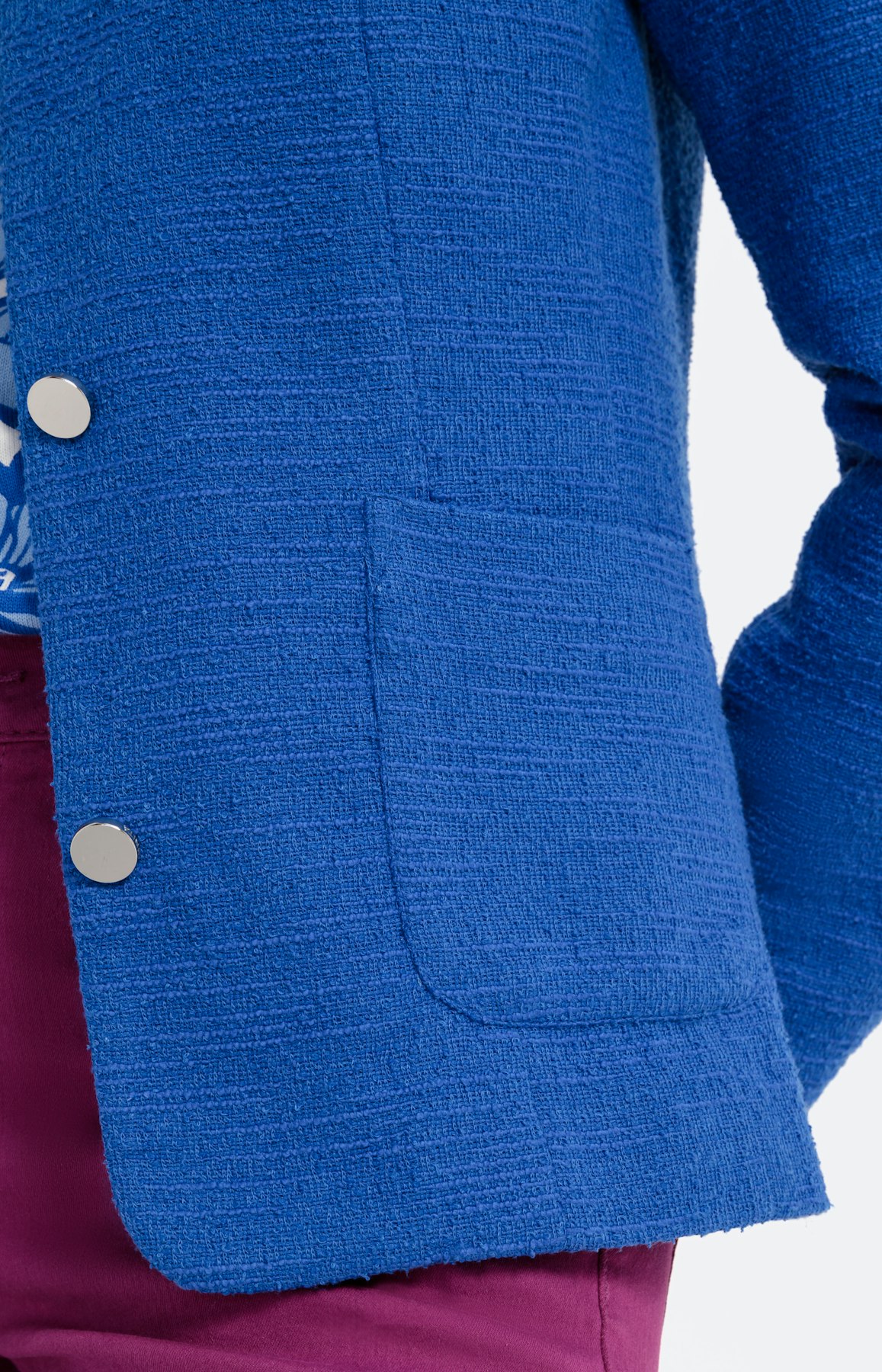 Blazer met een opstaande kraag