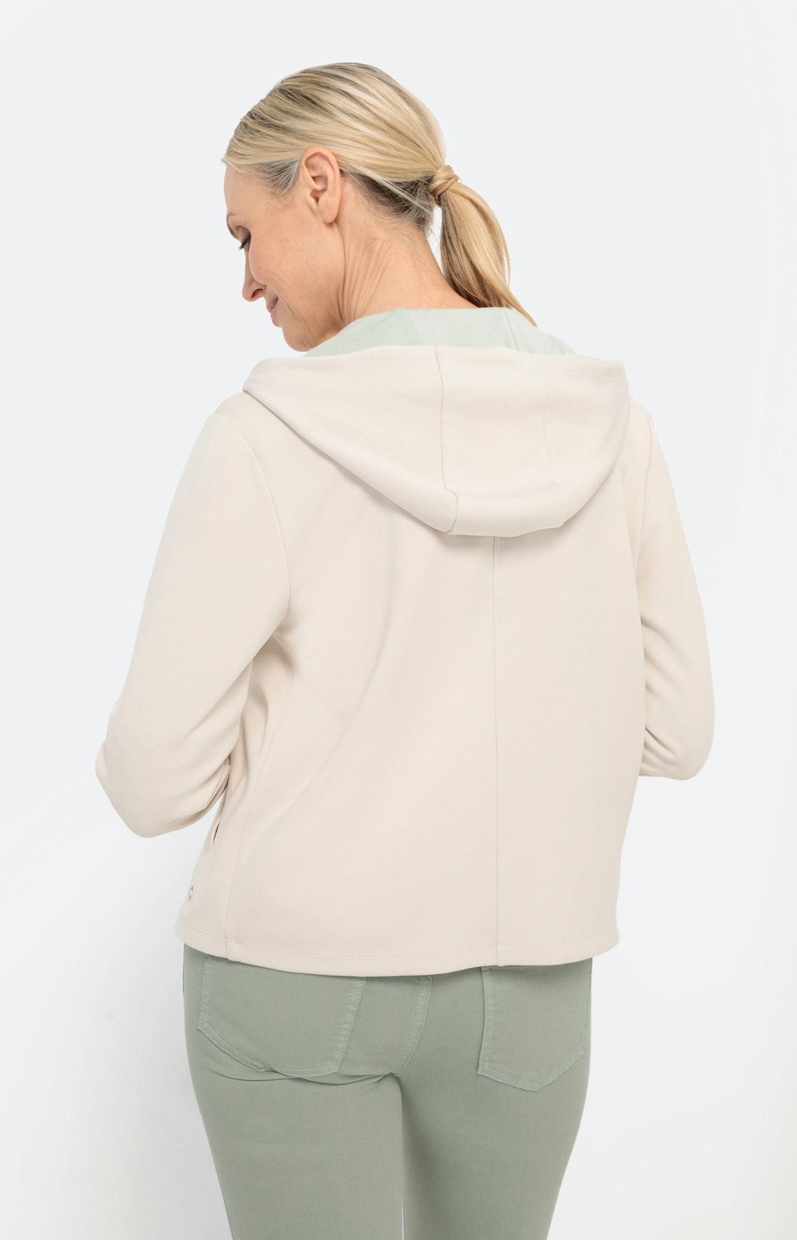 Scuba-Jacke mit Kontrast-Detail