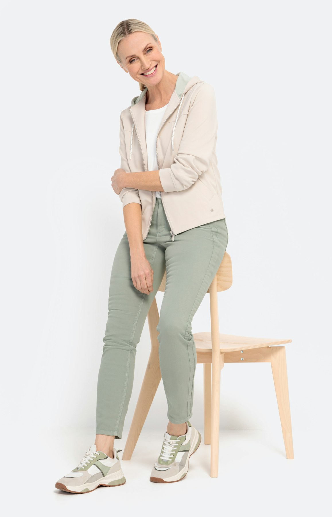 Scuba-Jacke mit Kontrast-Detail