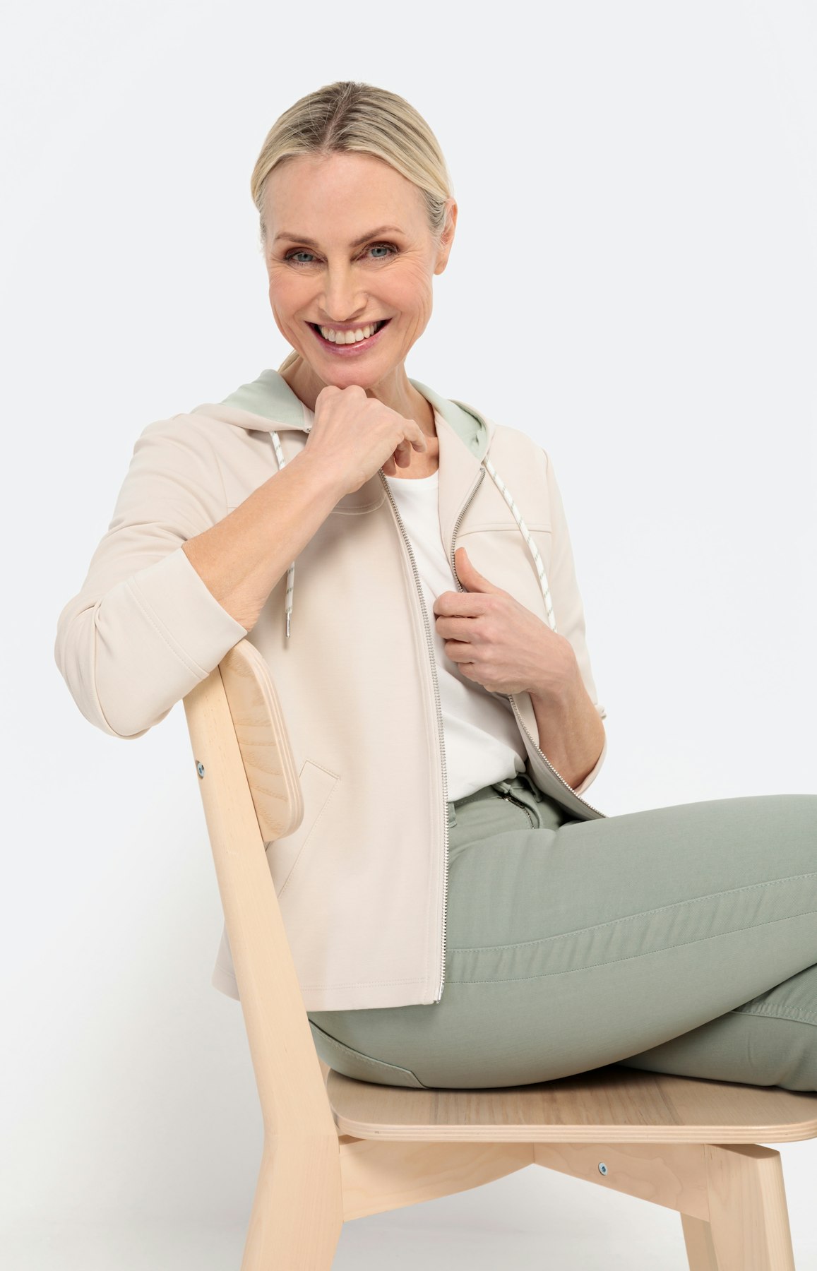 Scuba-Jacke mit Kontrast-Detail