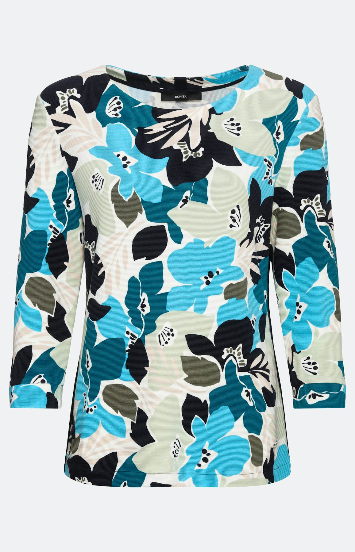 Geblümtes Shirt mit 3/4-Ärmel