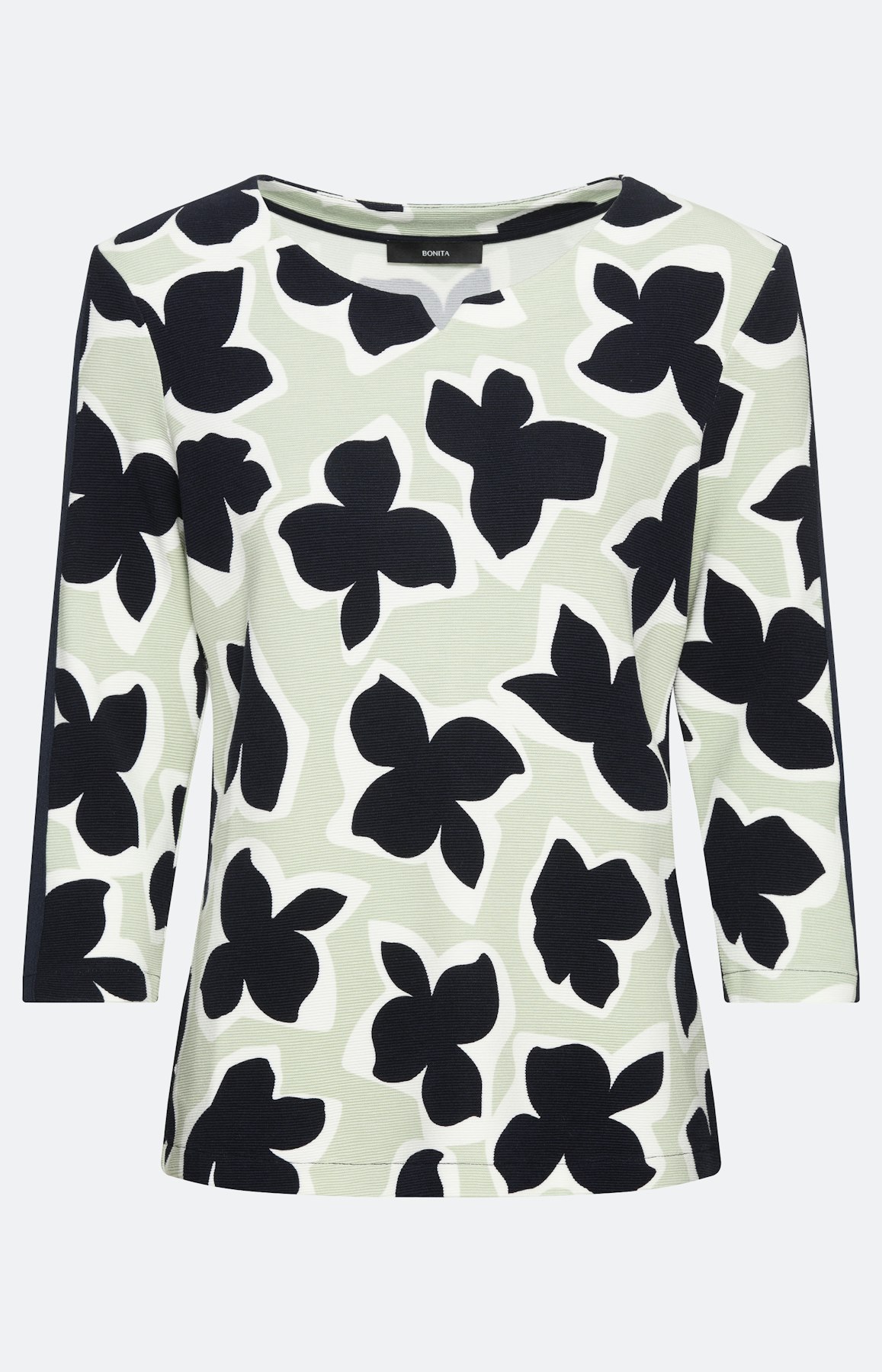 Gedessineerd sweatshirt met 3/4-mouwen