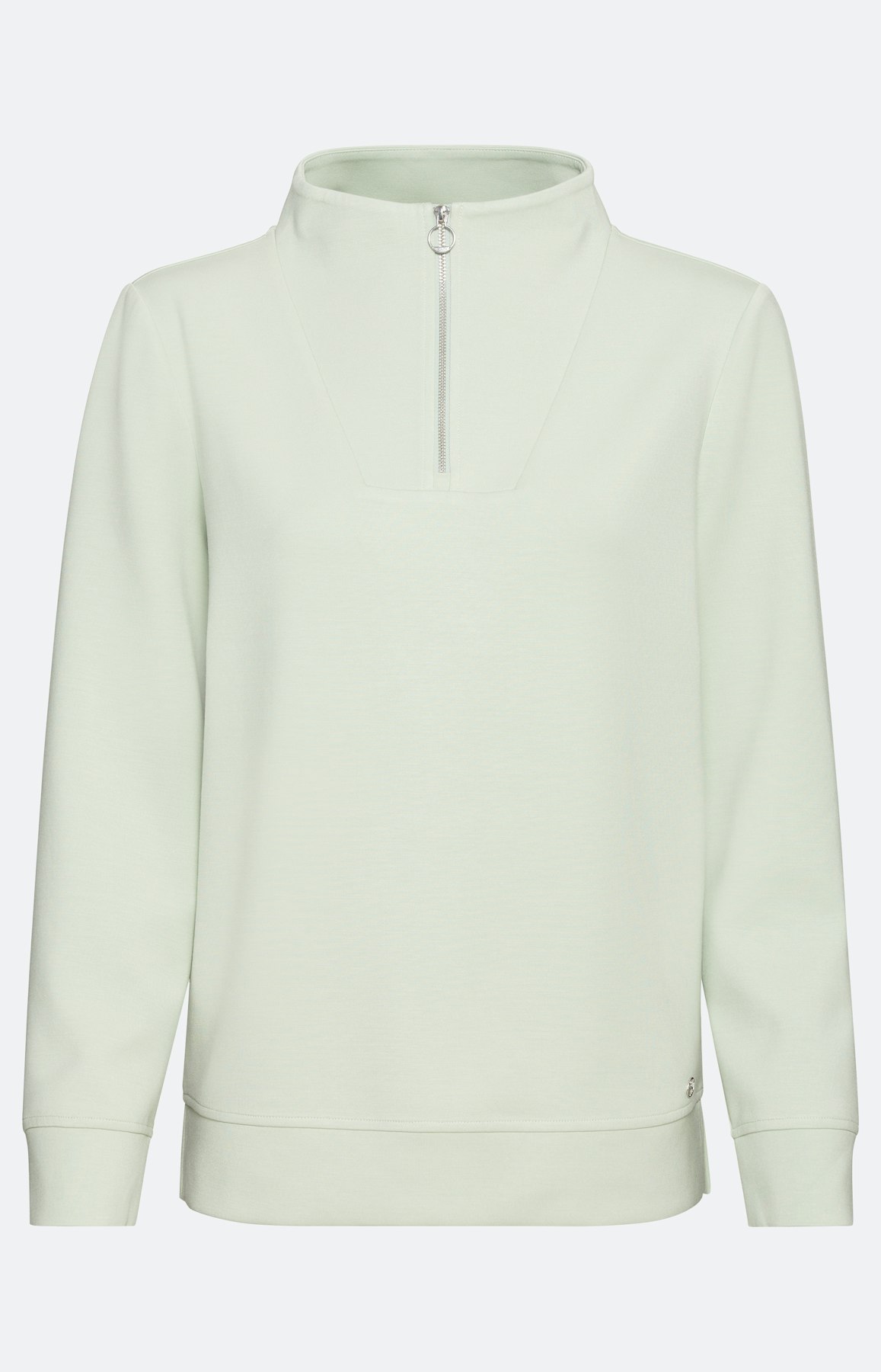 Langarm-Sweatshirt mit Troyerkragen