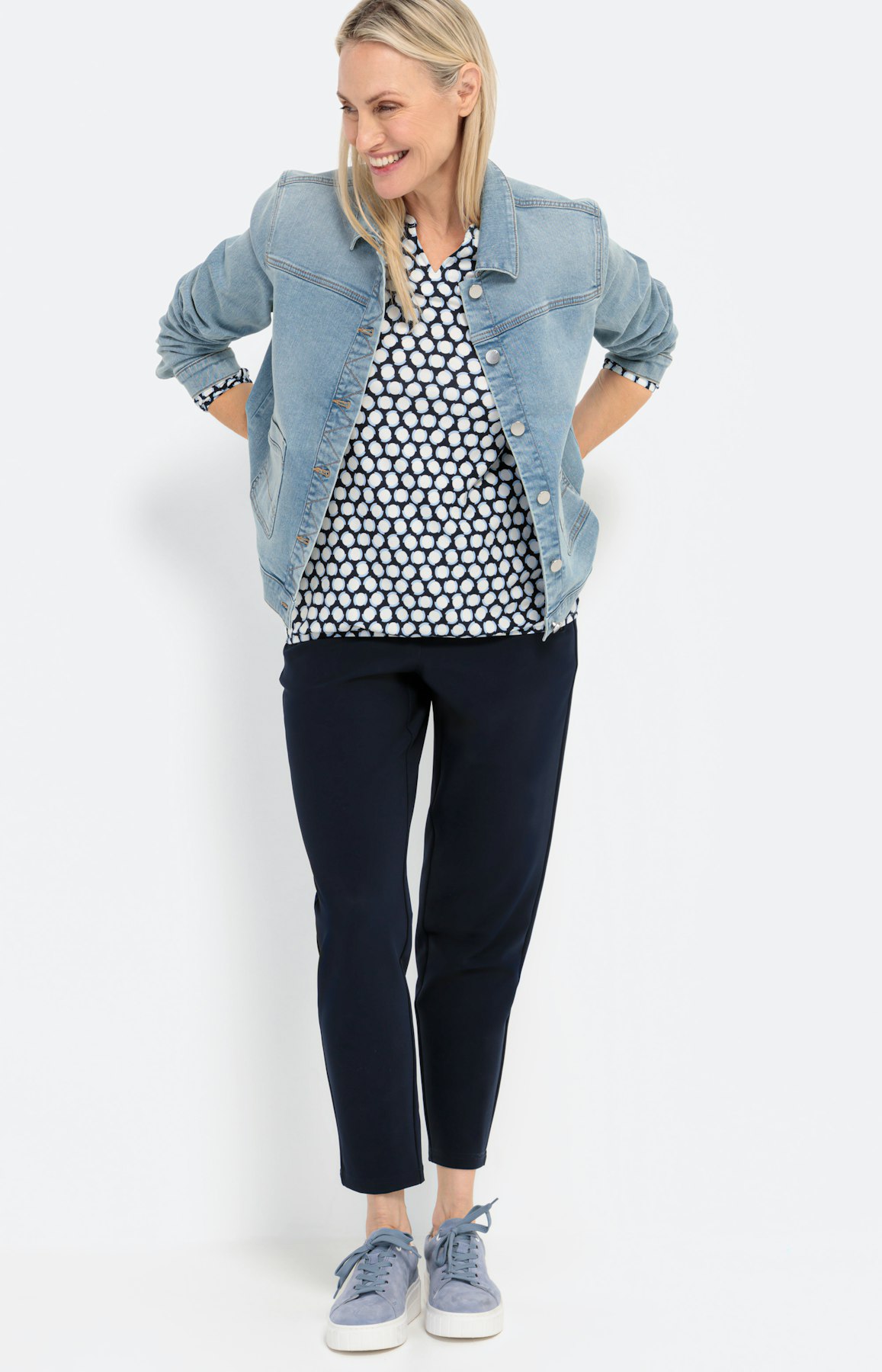 Shirt met grafische print en lange mouw