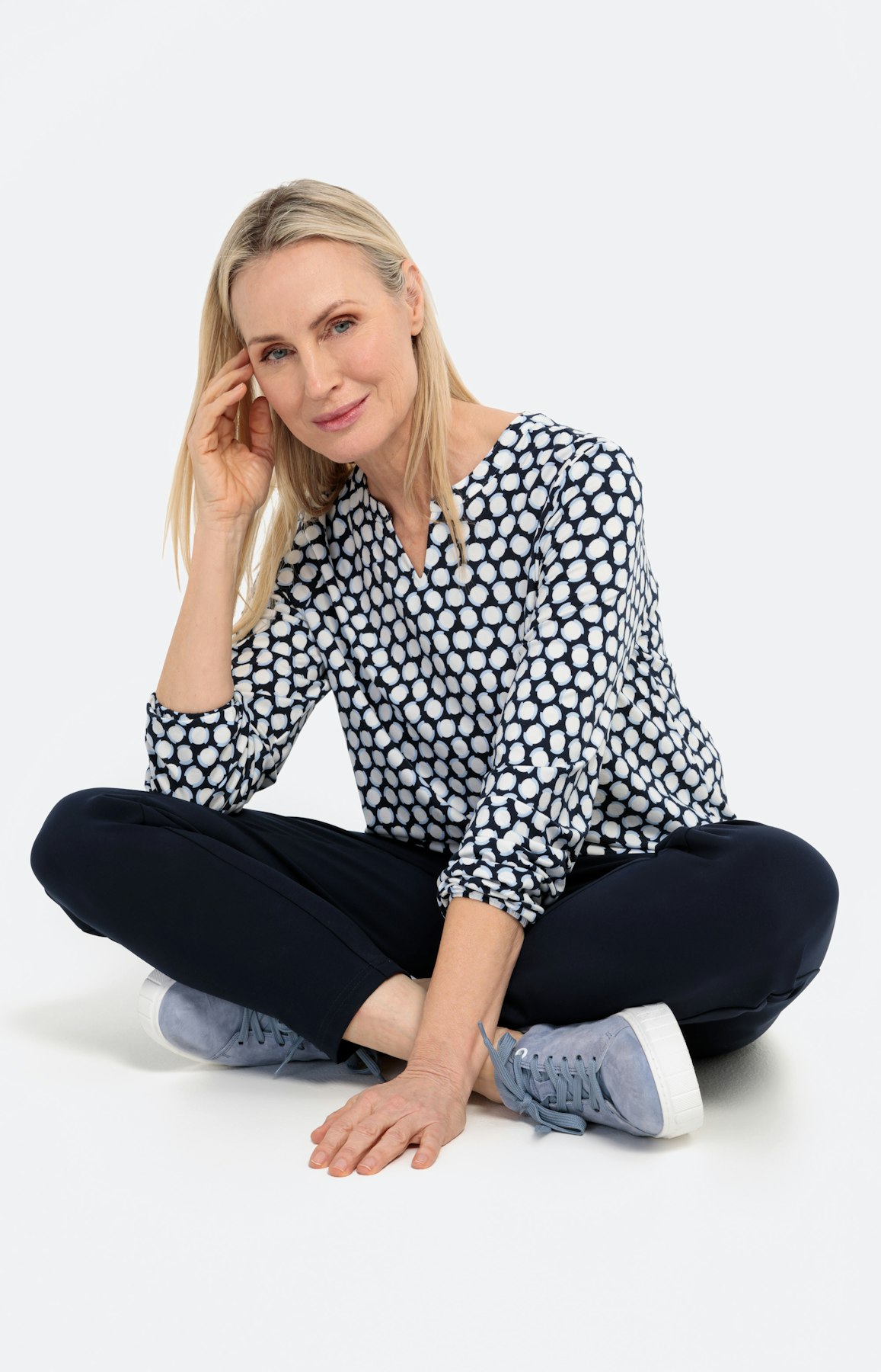 Shirt met grafische print en lange mouw