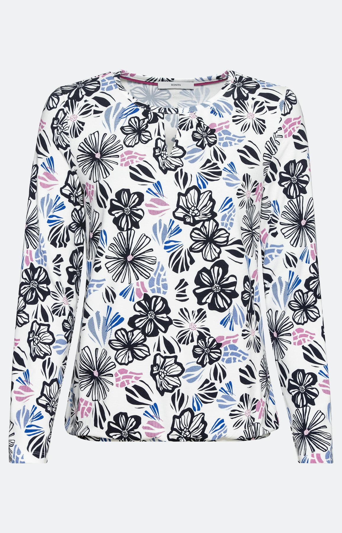 Blumenshirt mit langen Arm