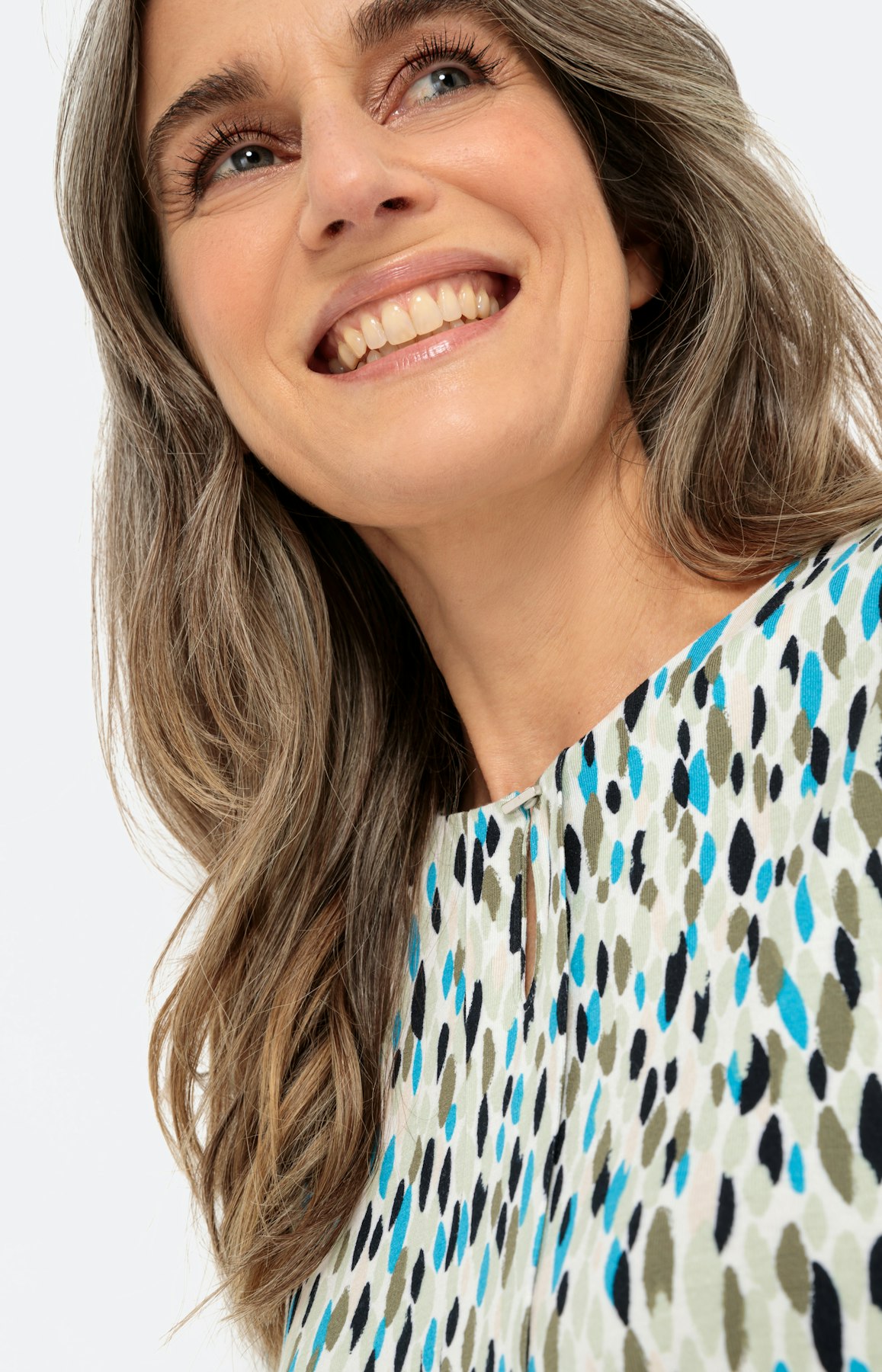 Shirt met lange mouwen en minimal-print