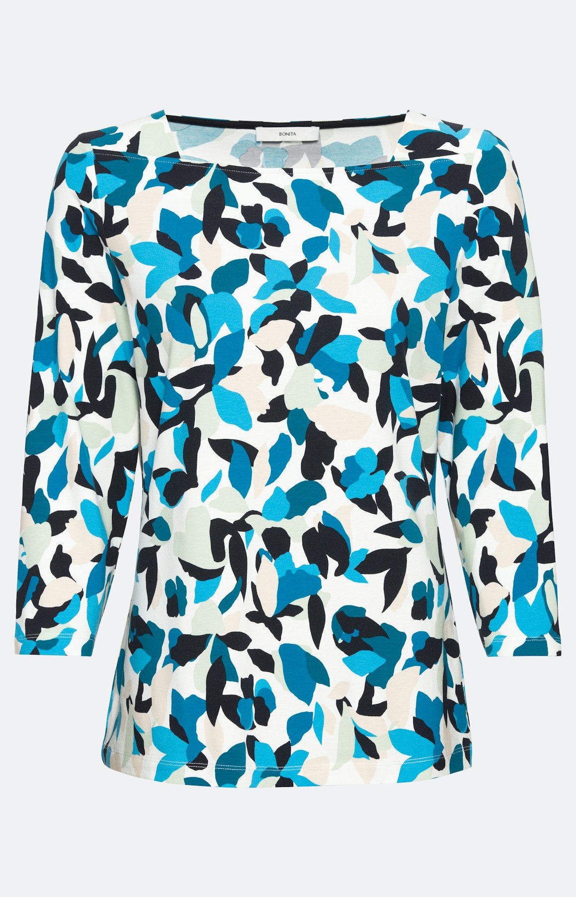 Geblümtes Shirt mit 3/4-Ärmel