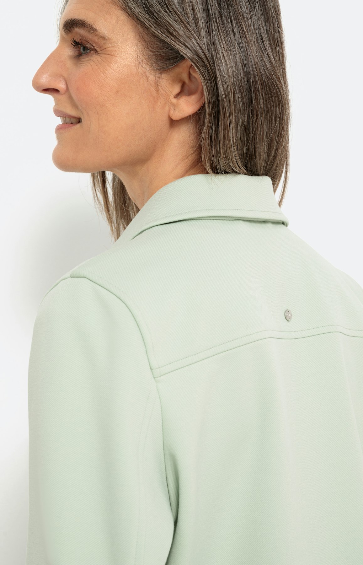 Overhemdjasje van jersey-twill