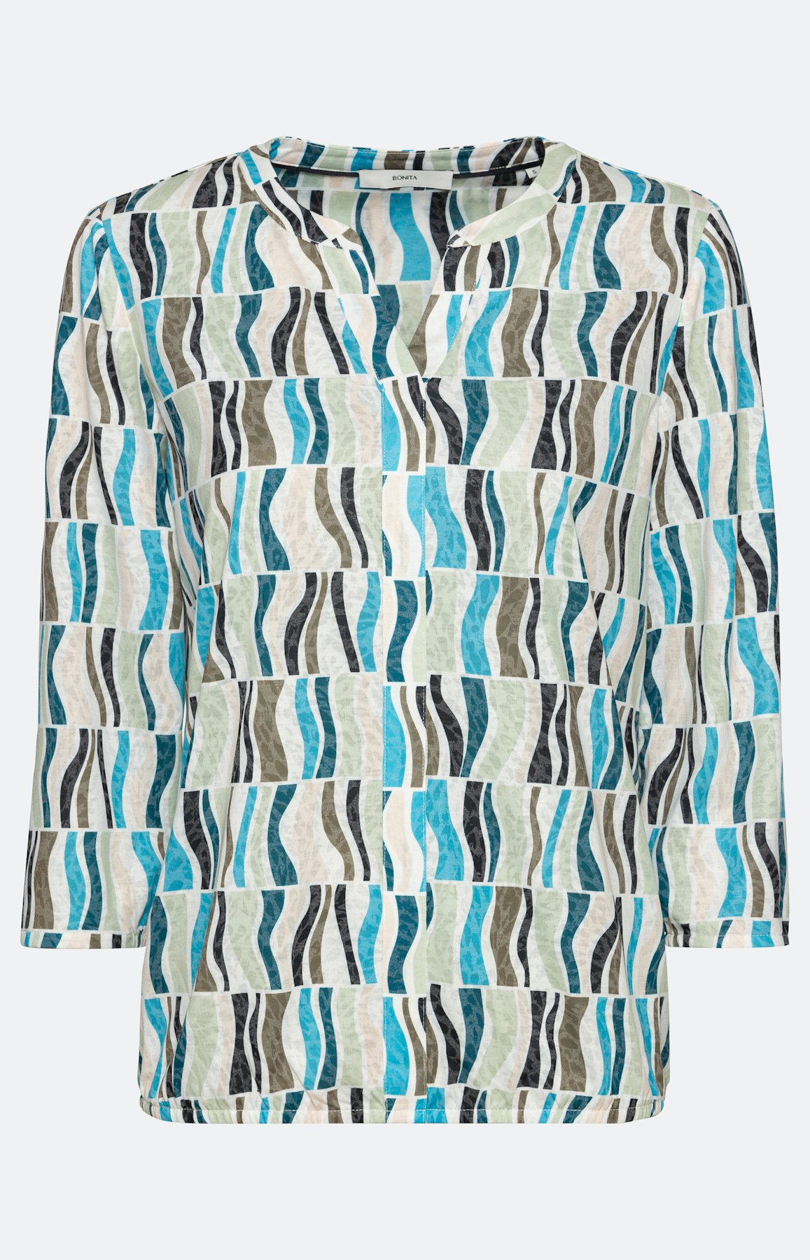 Gedessineerd shirt met 3/4-mouwen