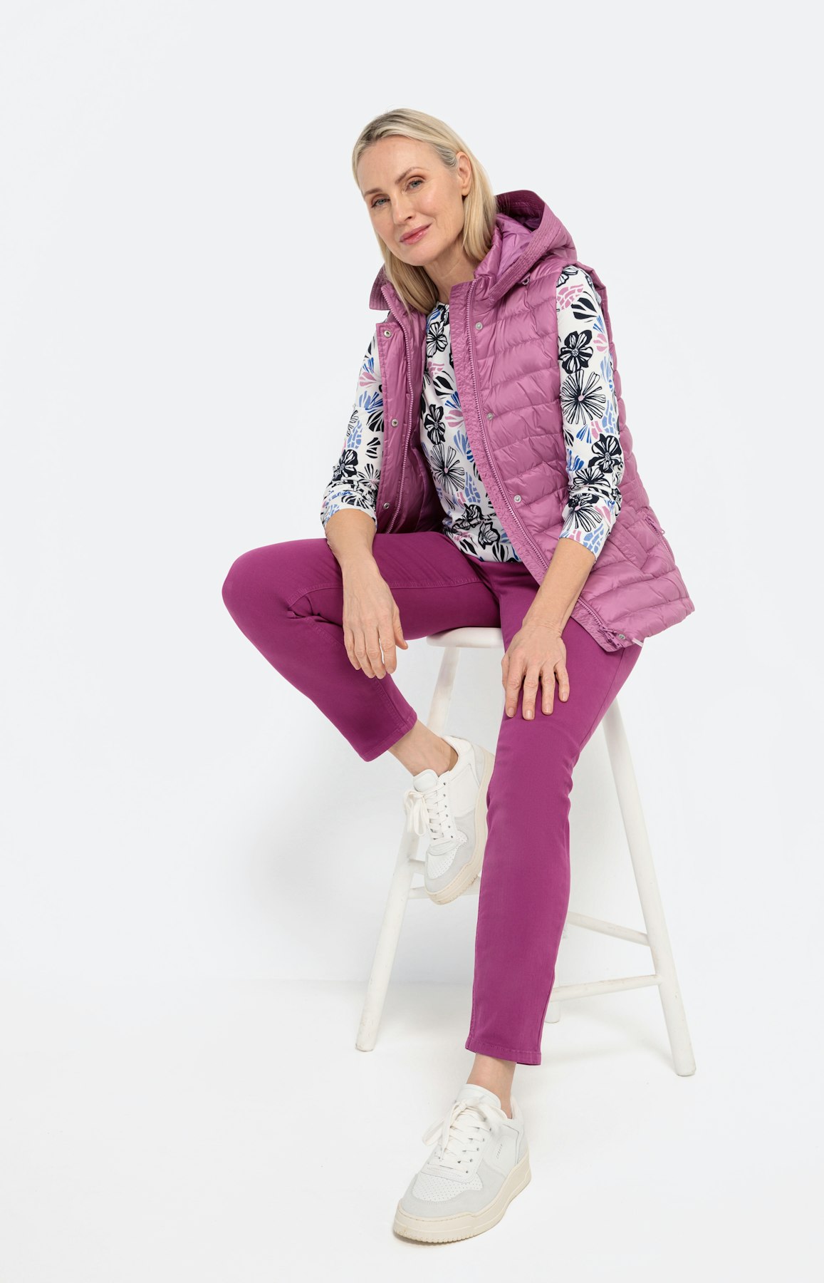 Bodywarmer met zijsplitten