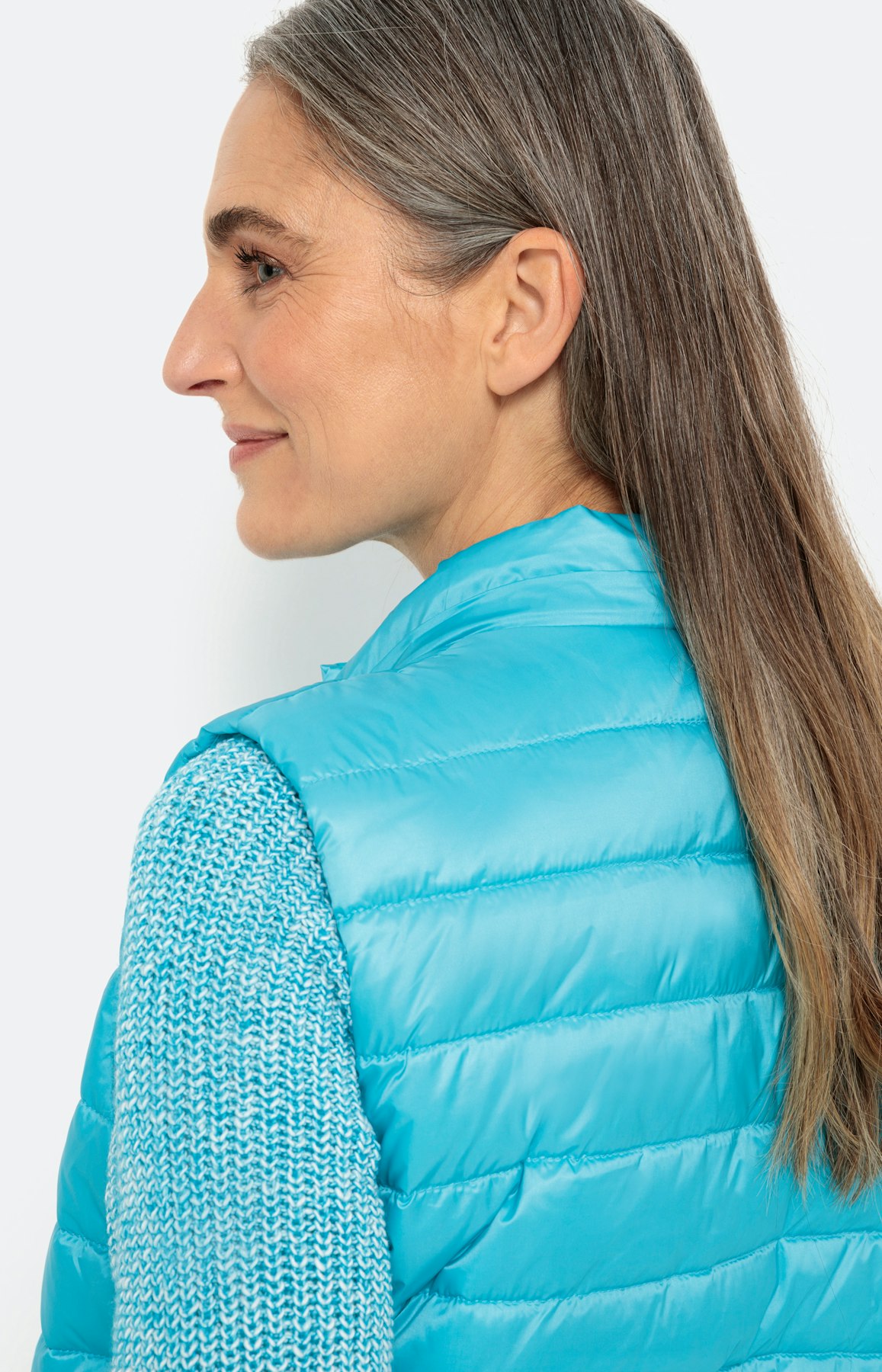 Bodywarmer met een afneembare capuchon
