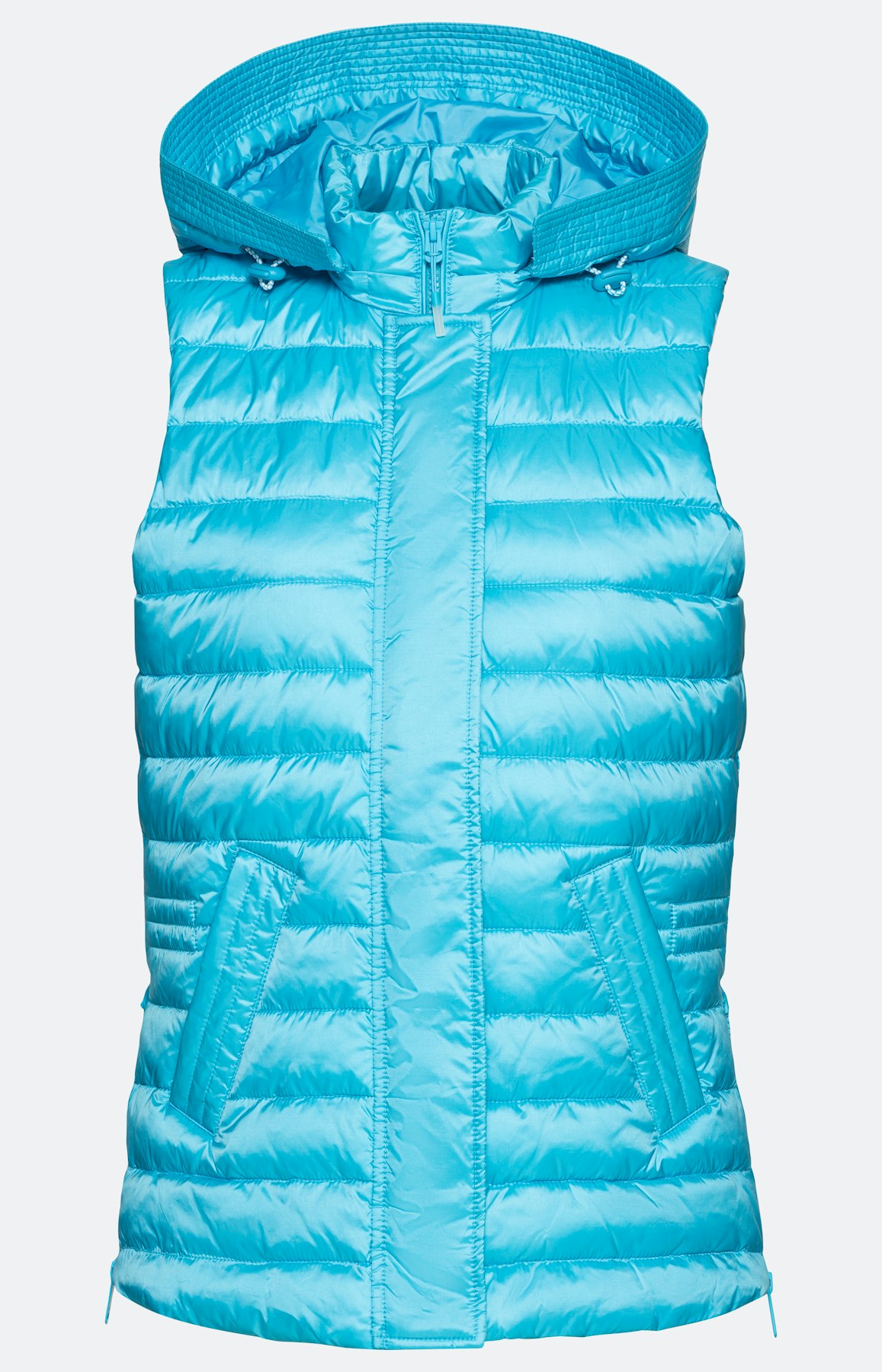 Bodywarmer met een afneembare capuchon