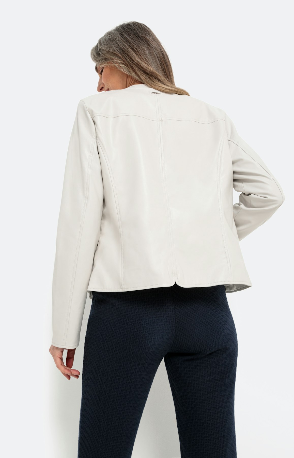 Bikerjack van imitatieleer