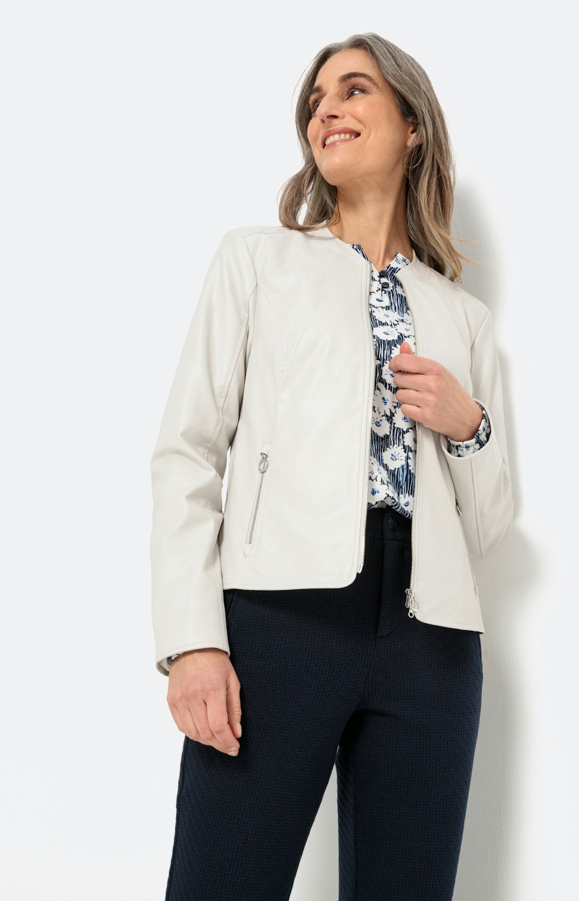 Bikerjack van imitatieleer