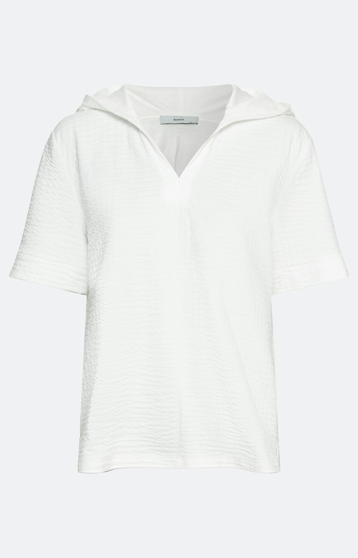 Sweatshirt met korte mouwen en capuchon