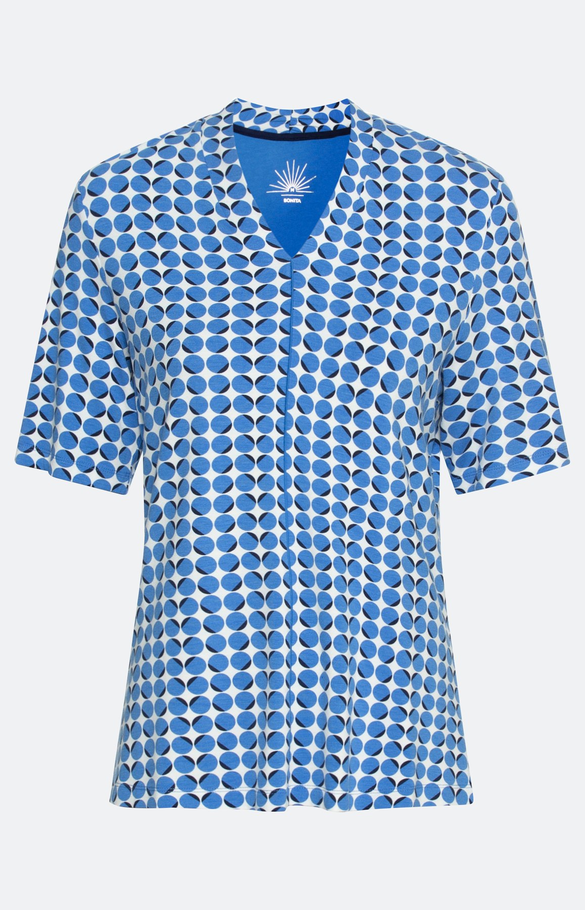 Shirt met korte mouwen en een V-hals