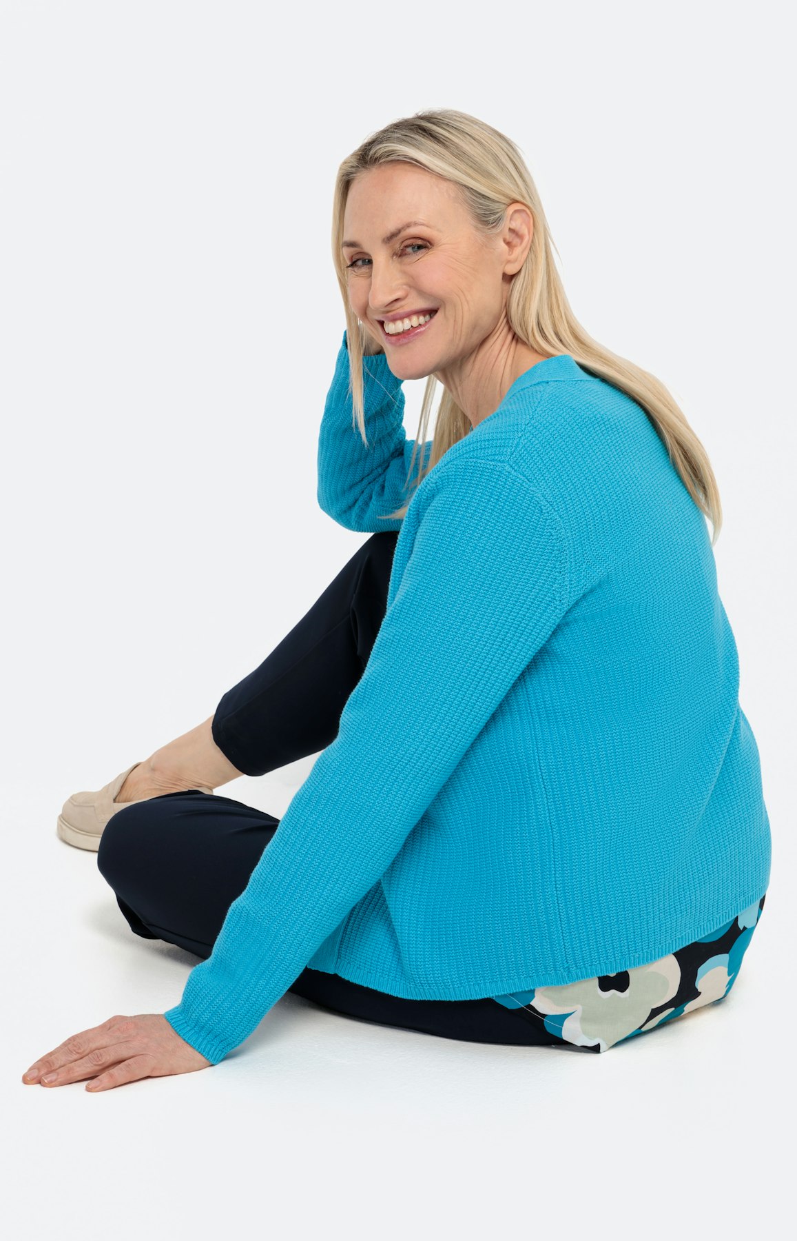 Vest met lange mouwen en knoop